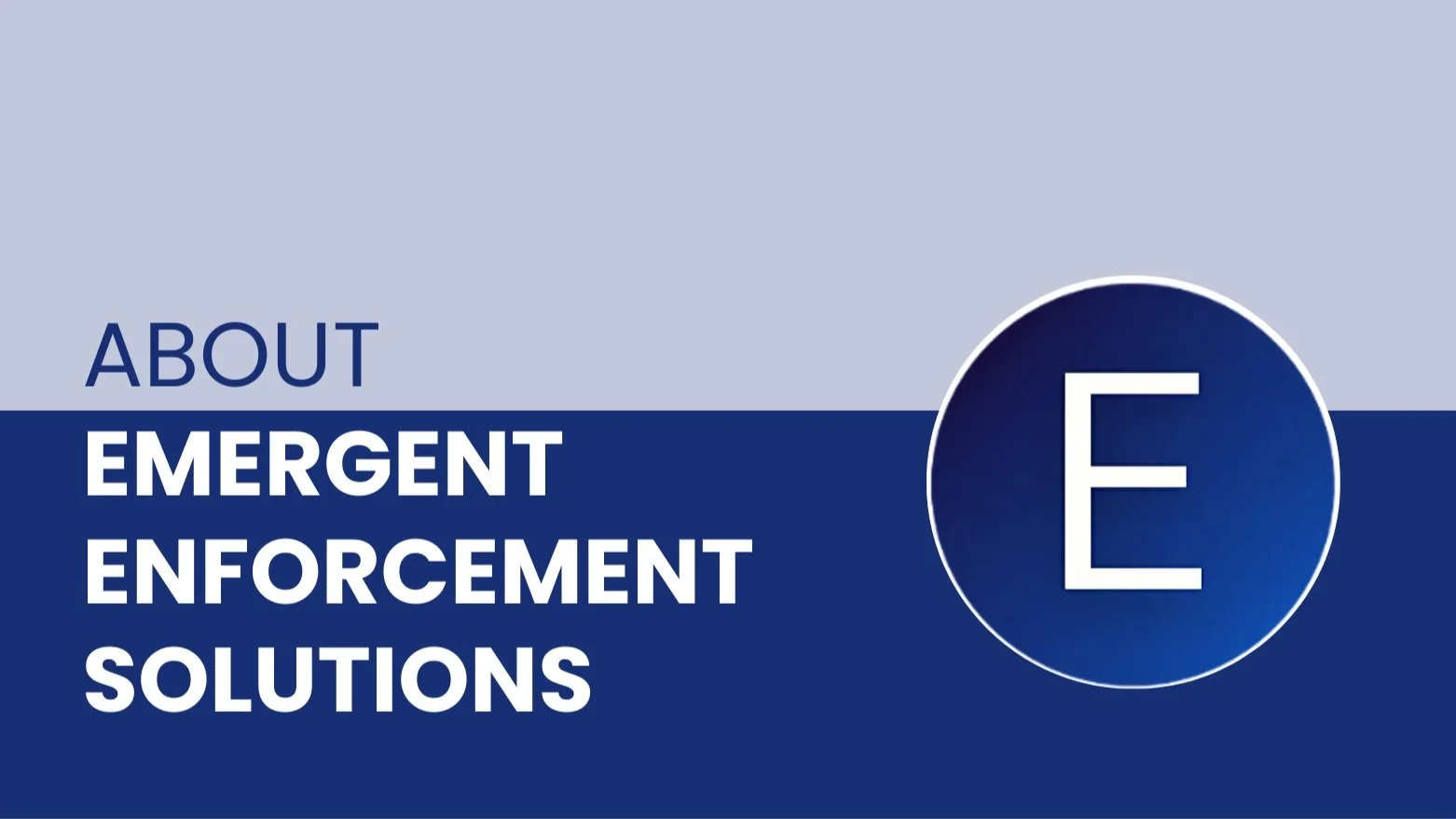 About Us — Emergent Enforcement Solutions