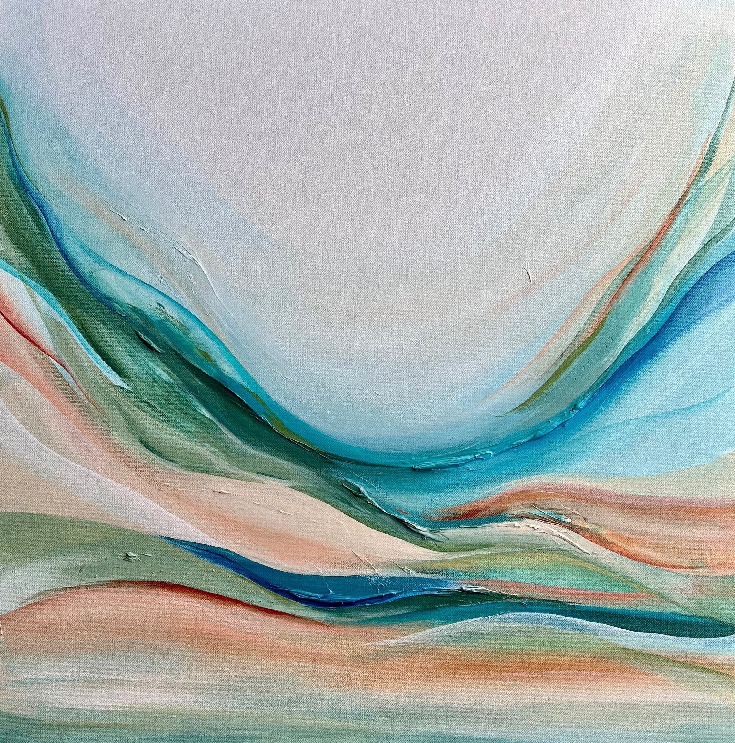 24"X24" - Rolling Hillside - Acrylic on Canvas