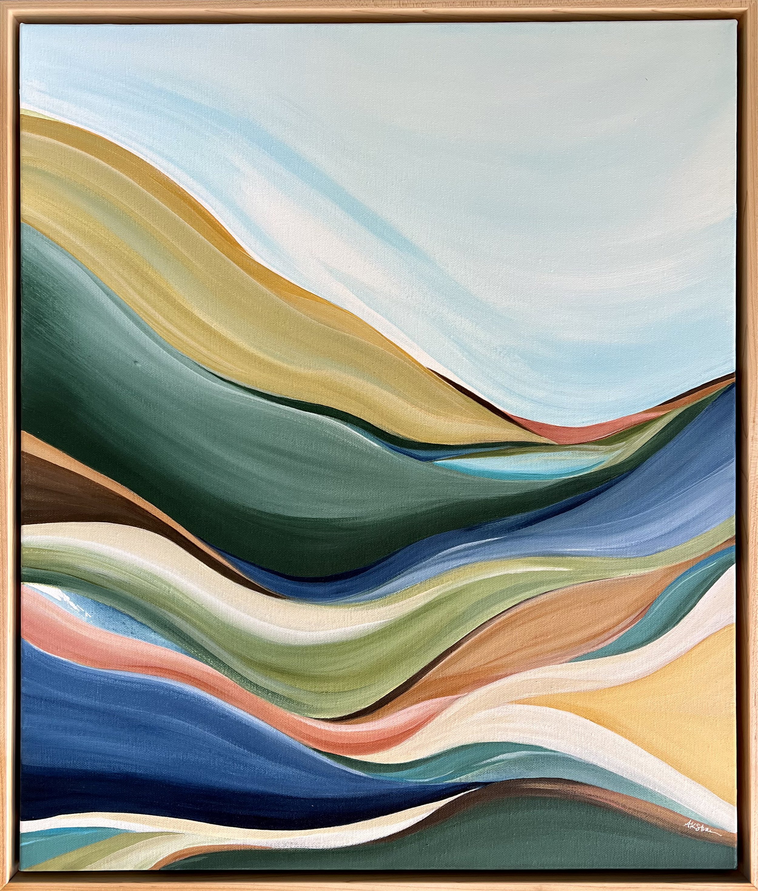 Trail to Teal Lake 18"X24"