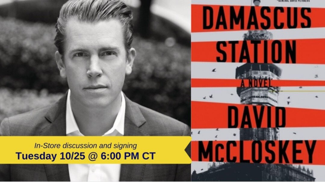 The Damascus Station paperback drops next Tuesday, 10/25. To mark the launch I'll be in conversation with 
Don Bentley, New York Times bestselling author of Hostile Intent and Tom Clancy's Zero Hour at Interabang Books here in Dallas at 6pm. Link bel