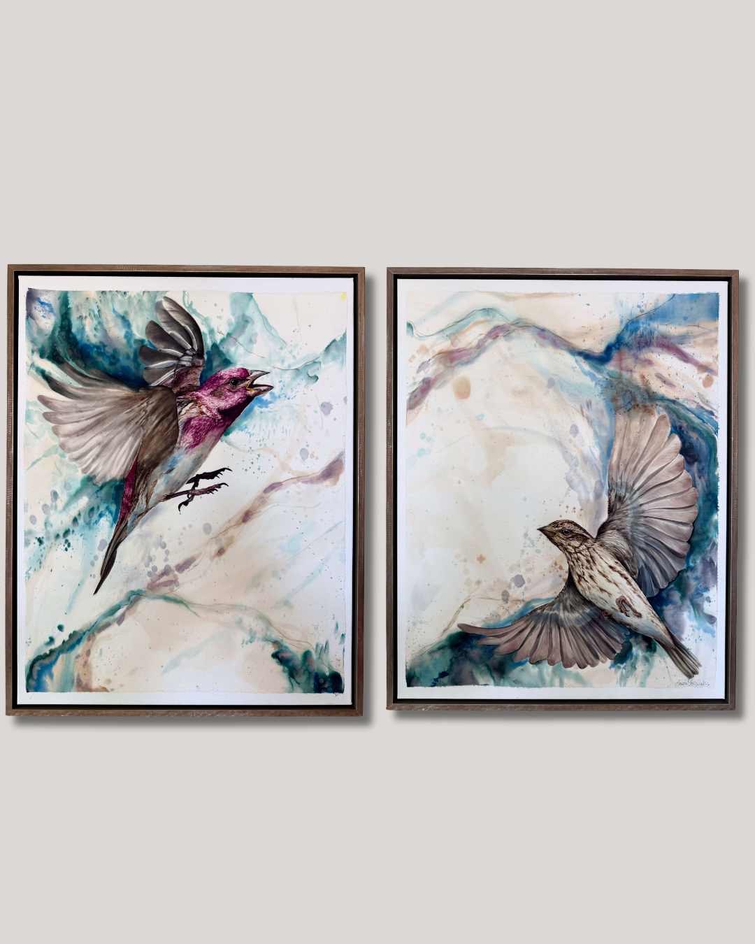 Birds of a Feather Diptych
