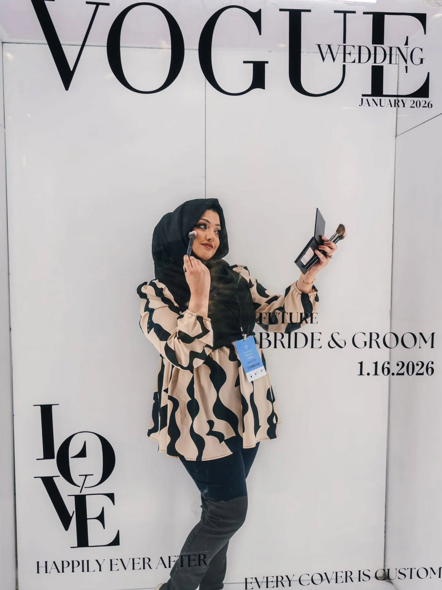 Thanks to @golden_memoriesco I made it on Vogue's cover! Thank you to @gildedweddings.ca for capturing the photo! Amazing weekend meeting such talented teams! @canadasbridalshow