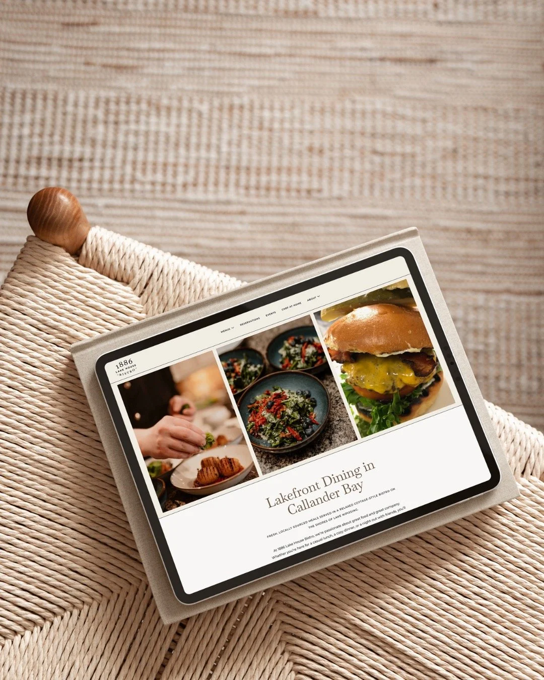 I had the honour of redesigning the website for 1886 Lake House Bistro @1886lakehouse is officially live and honestly this one needed a full makeover. The old site was cluttered with too many nav links, no clear path for visitors, and long text that 