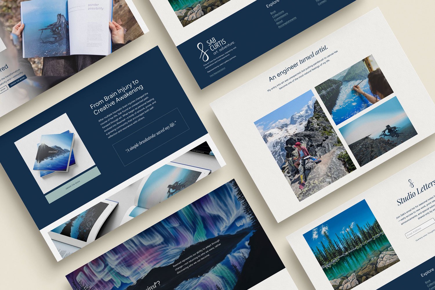 Sab Curtis Art Website Design Case Study