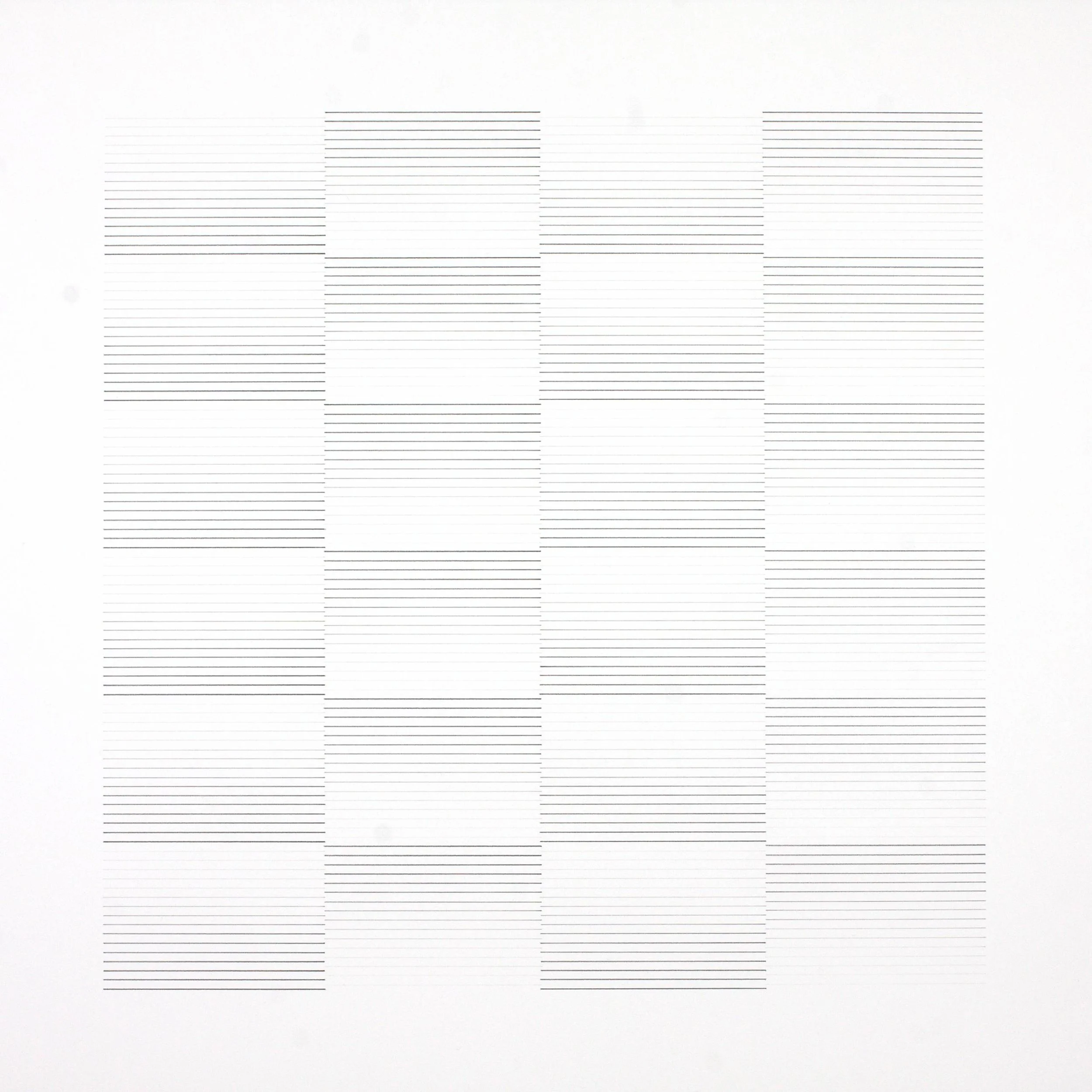Modular Gradient Study no 6, pencil on paper, 64x64cm, 2023
