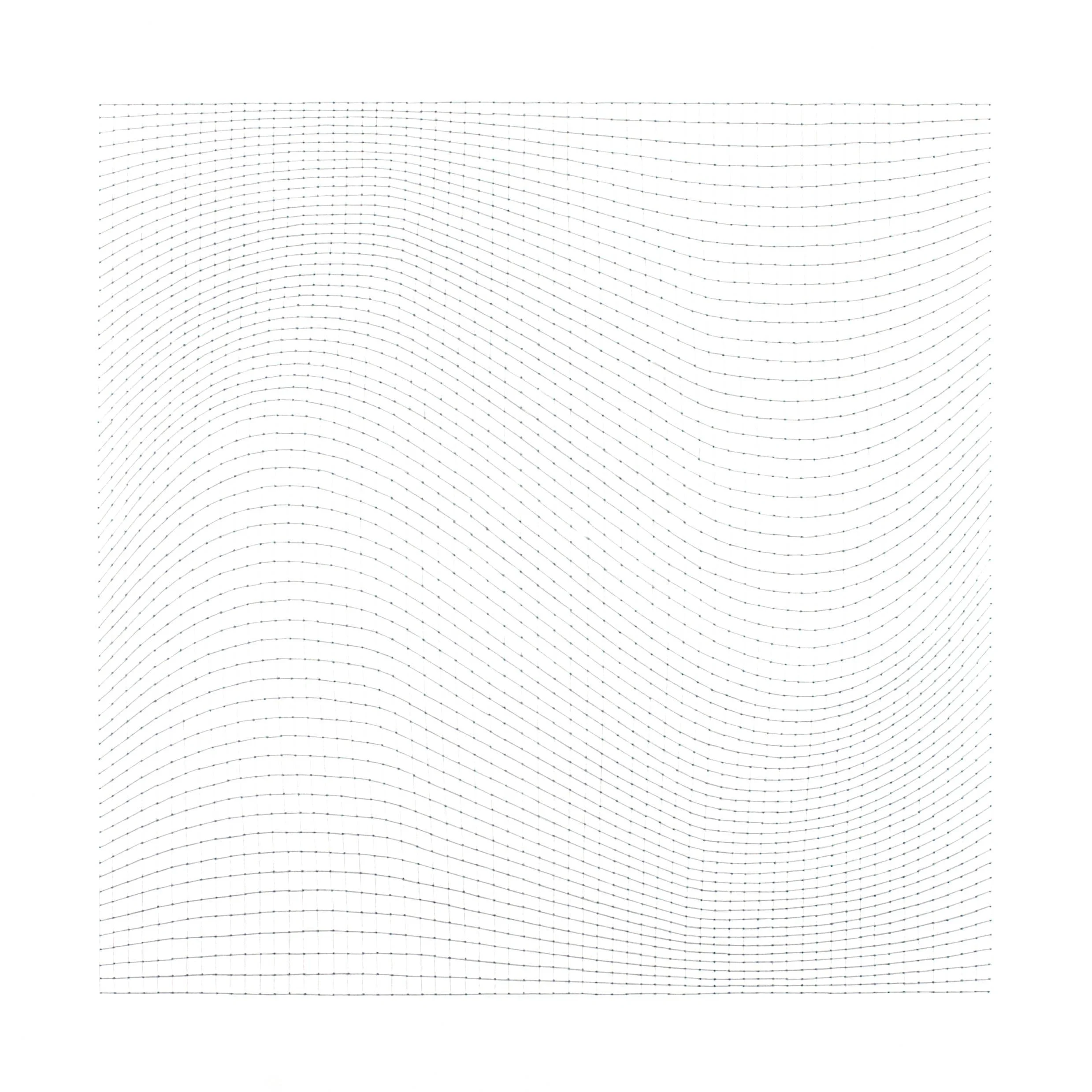 Between Time, silver and indigo pencil on paper, 60x60cm, 2025
