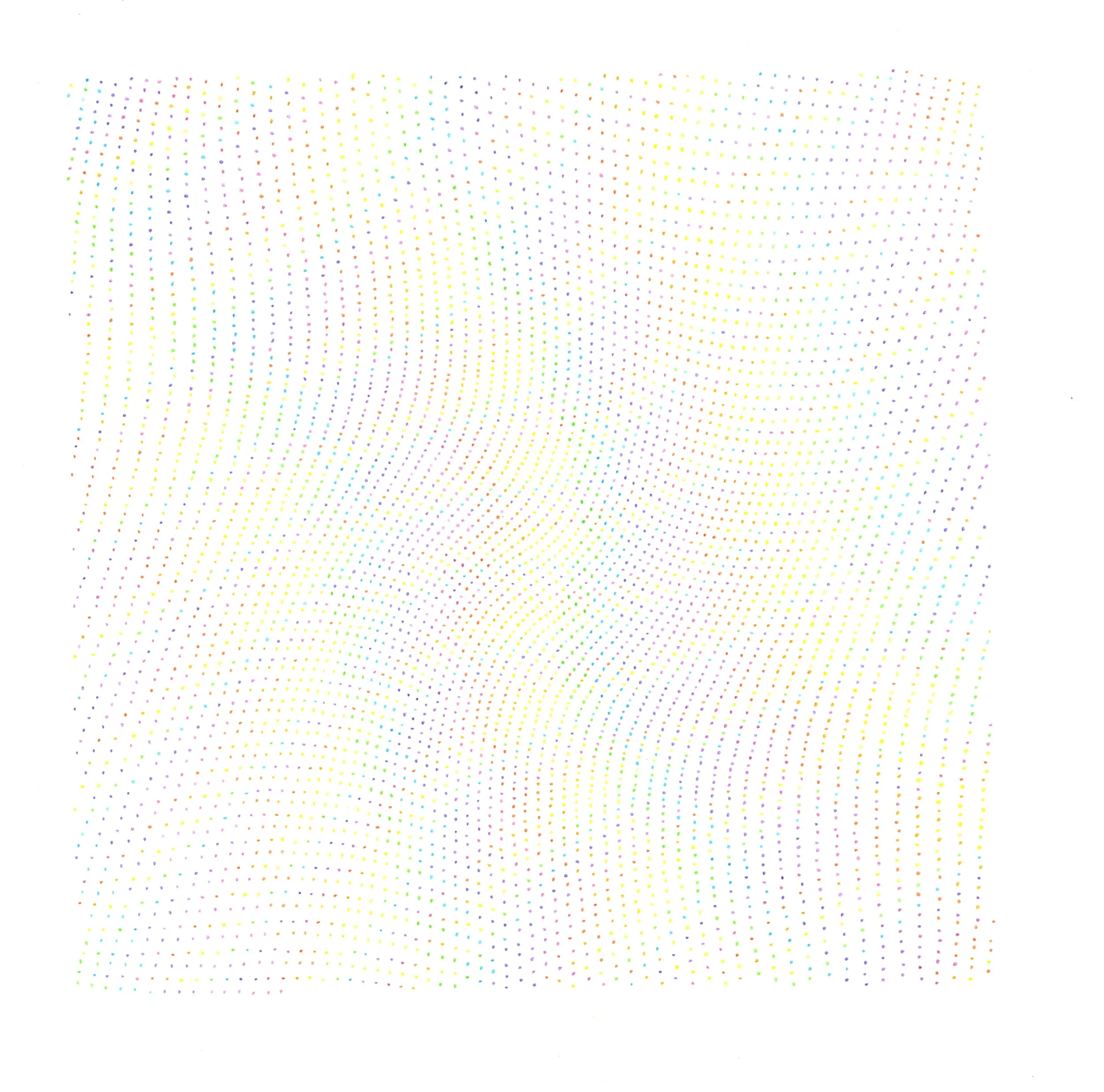 Chromatic Fields #38.10, Colour Pencil on Paper, 40x40cm, 2010