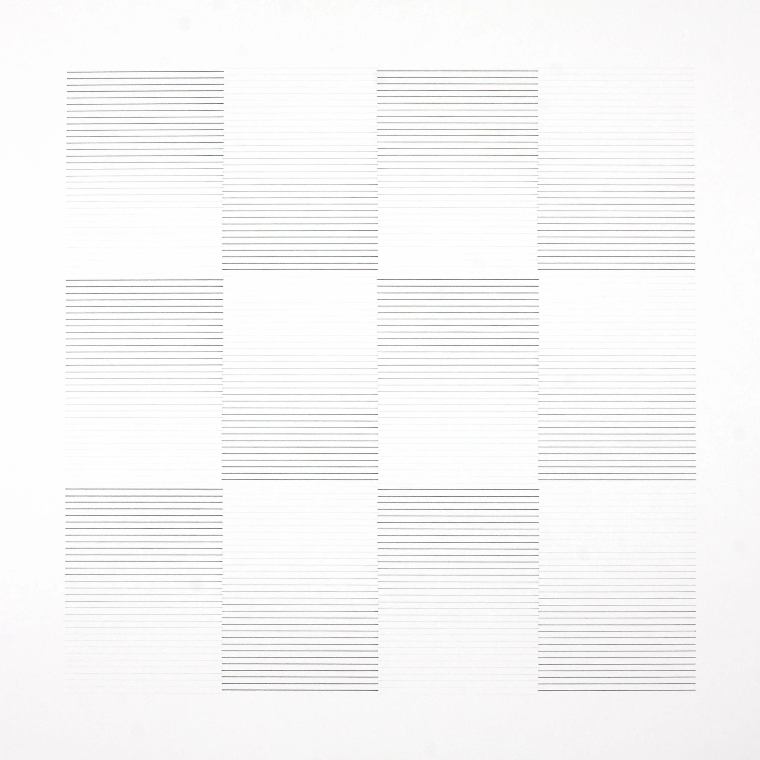 Modular Gradient Study no 5, pencil on paper, 64x64cm, 2023