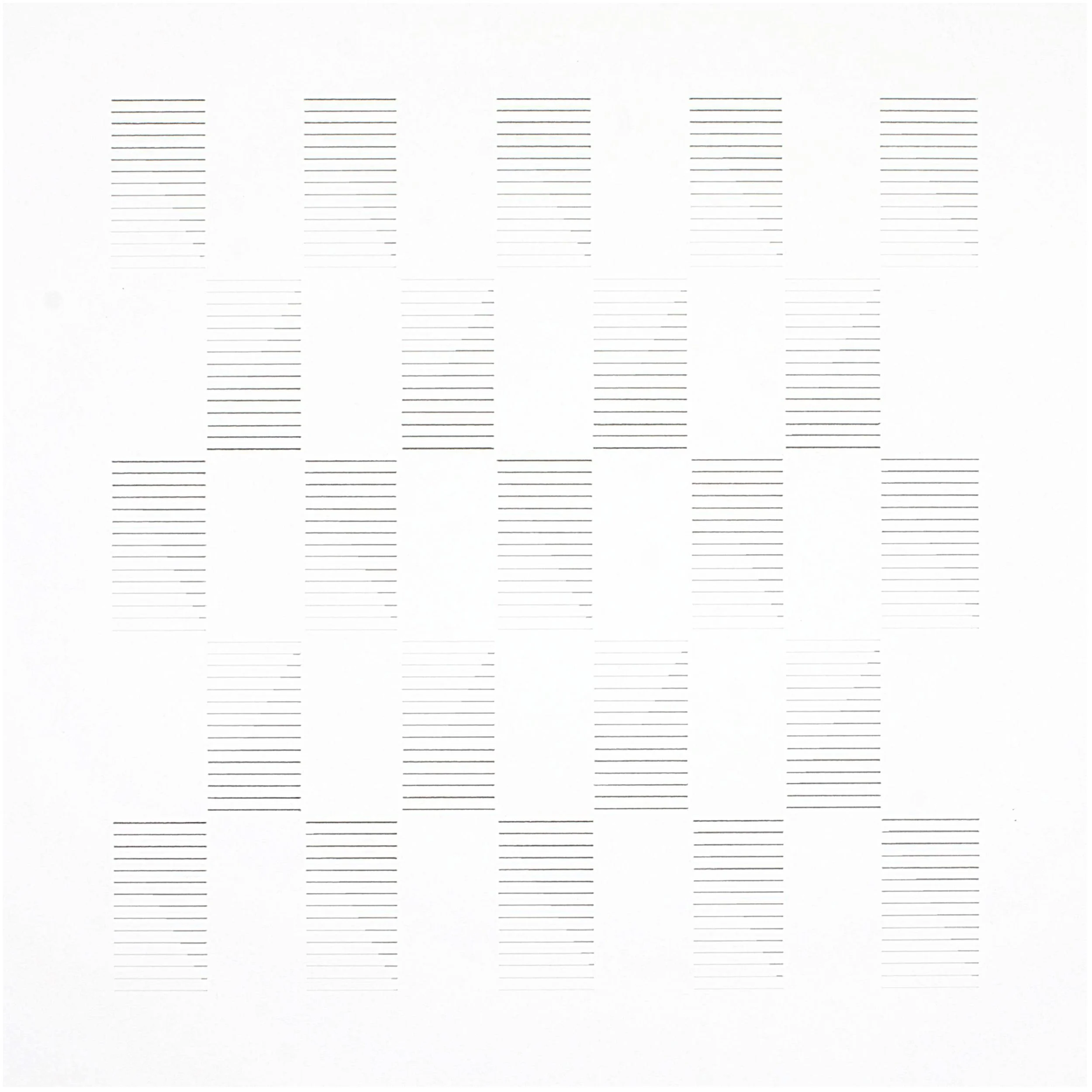 Modular Gradient Study no 13 pencil on paper, 50x50cm, 2025