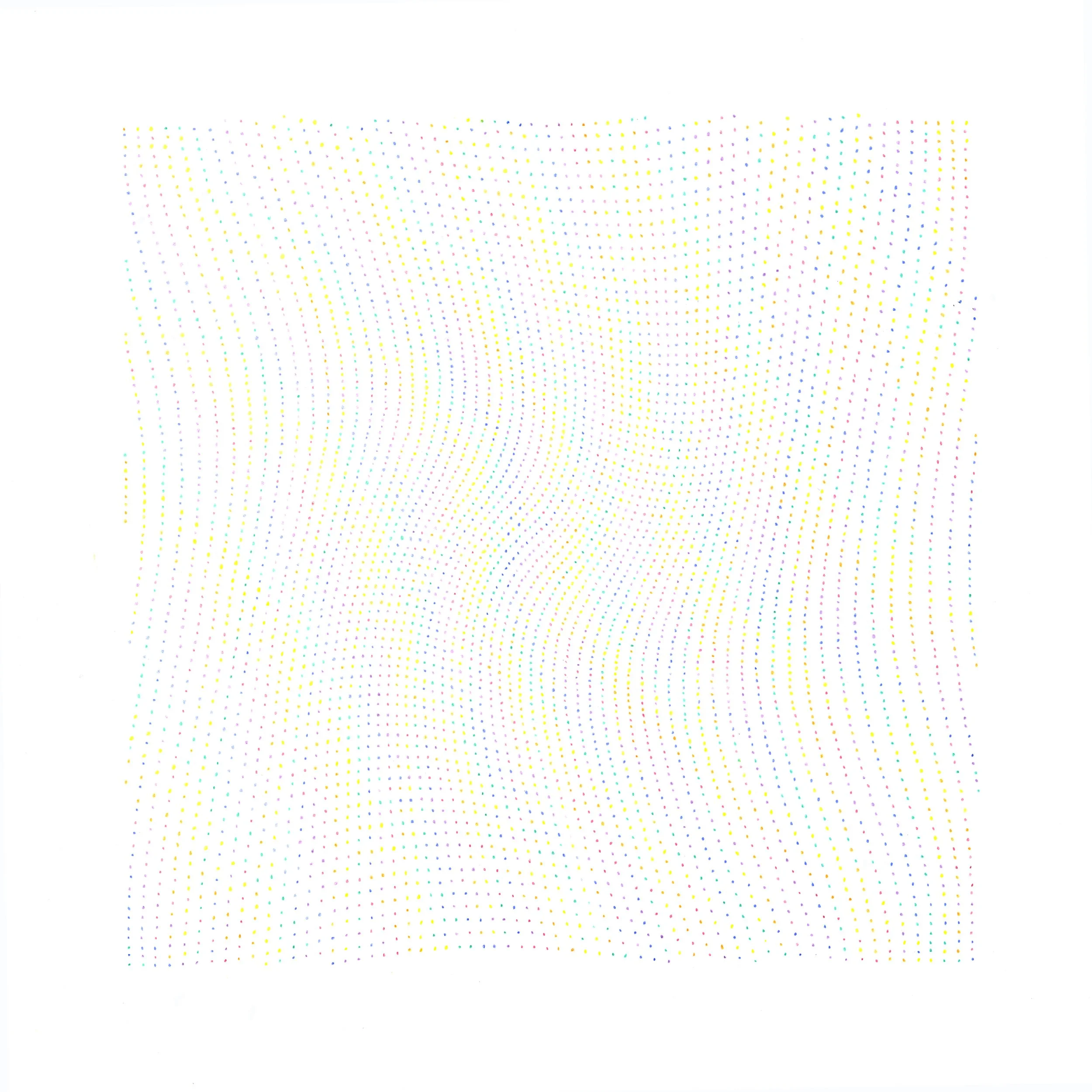 Chromatic Fields #41.10,  Colour Pencil on Paper, 40x40cm, 2010.
