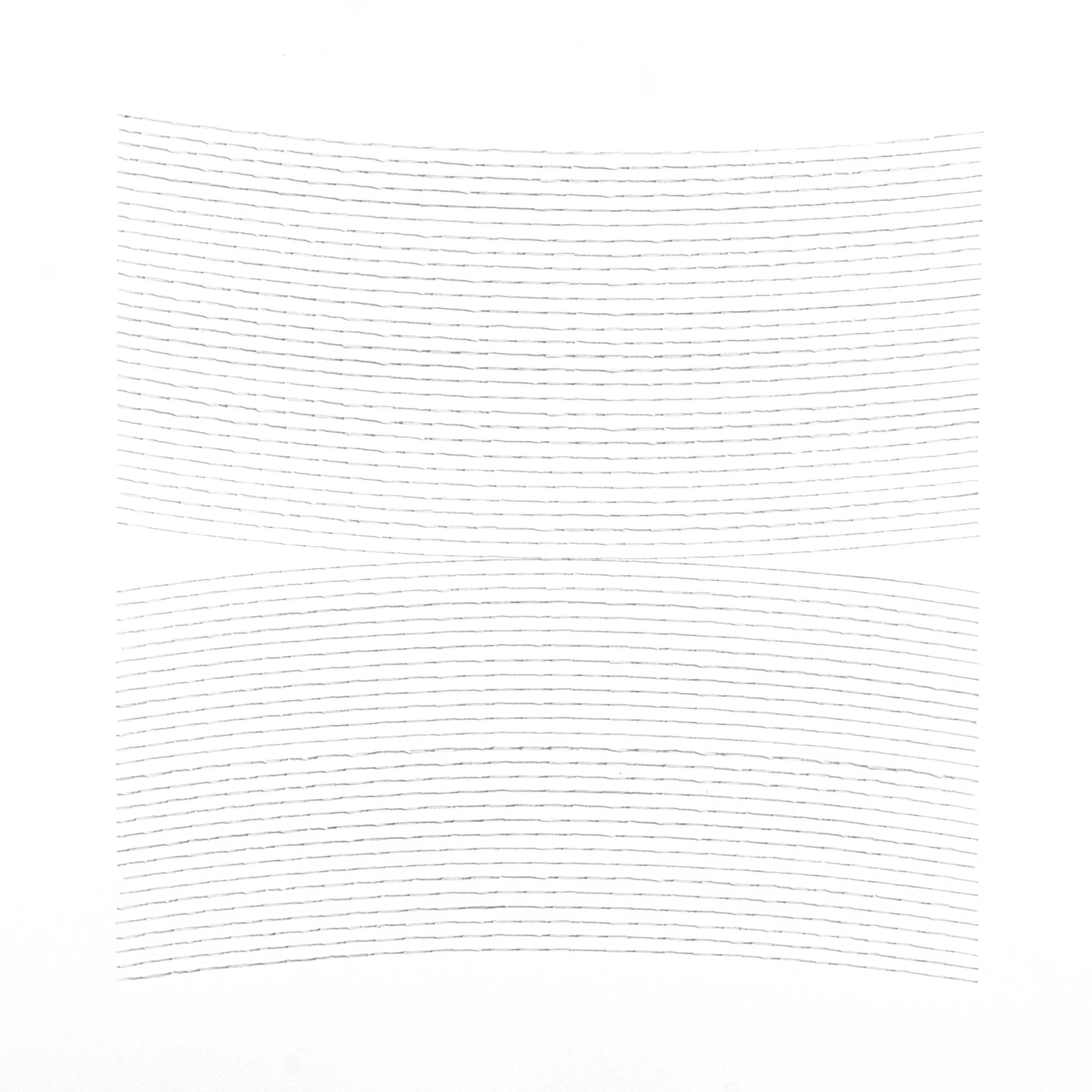 Curving 2,  Silver Pencil on Paper, 30x30cm, 2024
