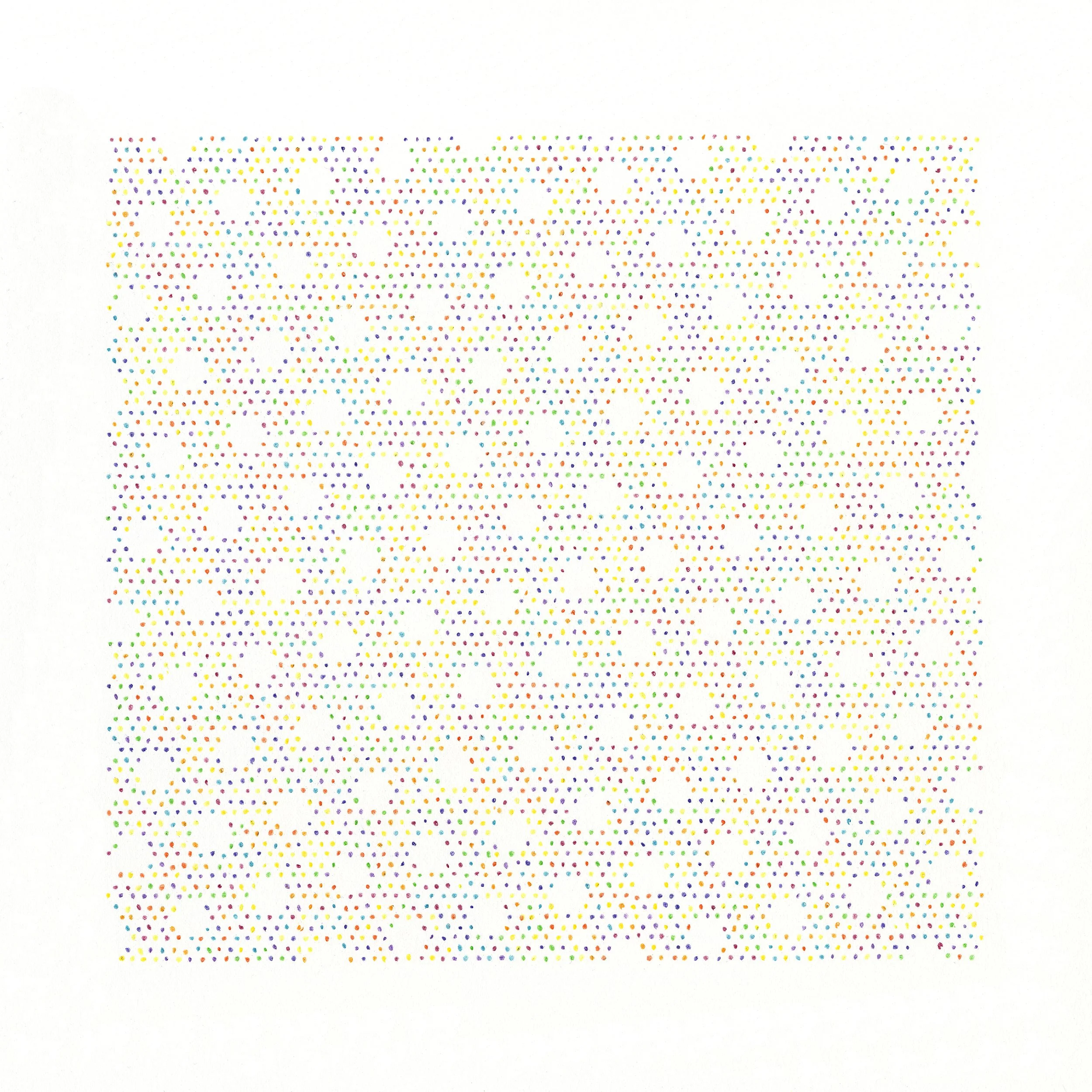 Drawing #04.19 [Chromatic Fields] Colour Pencil on Paper, 30x30cm 2019