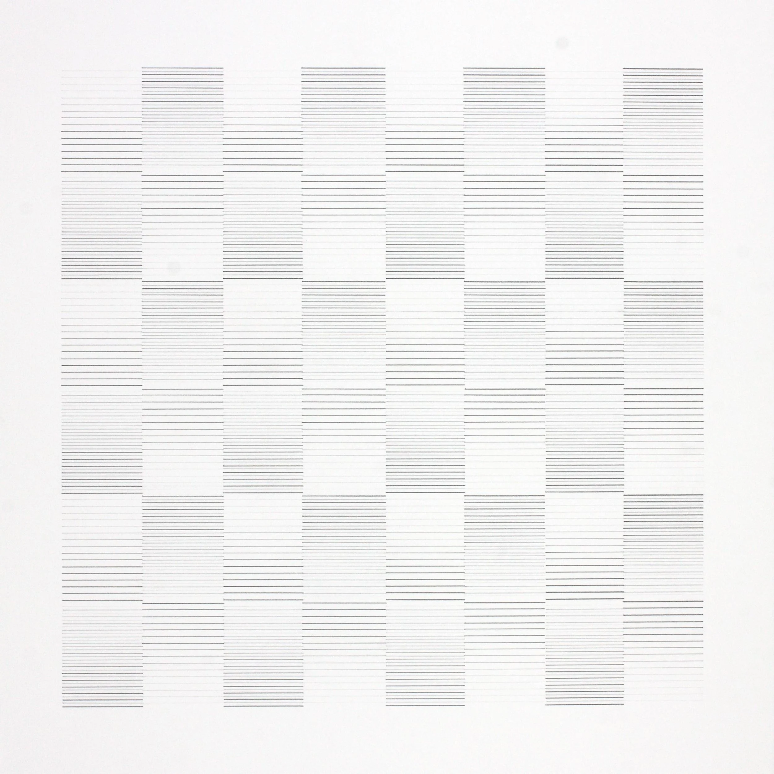 Modular Gradient Study no 11, Pencil on Paper, 60x60cm, 2026