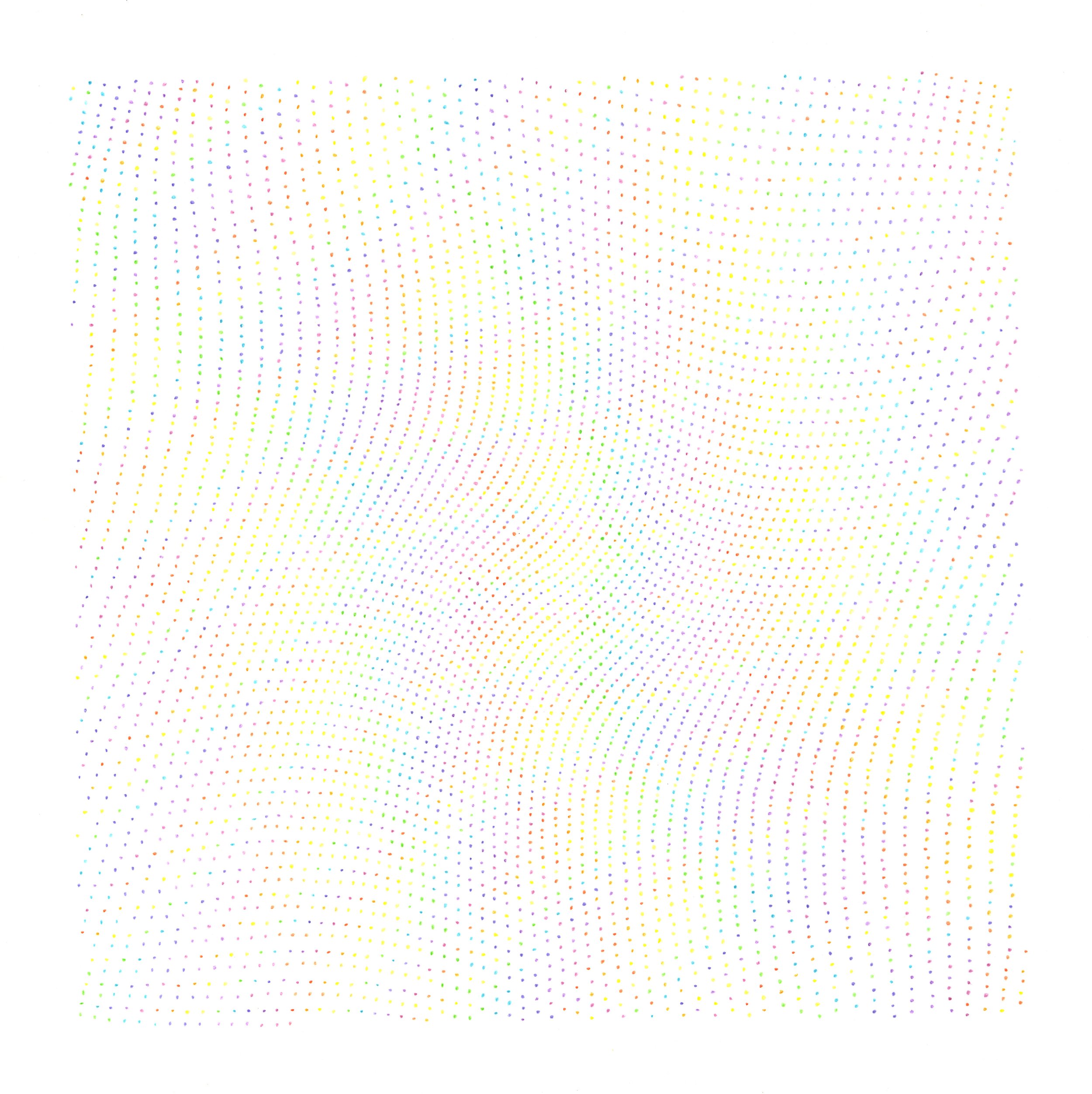 Drawing #38.10 [Chromatic Fields] Colour Pencil on Paper, 40x40cm 2010