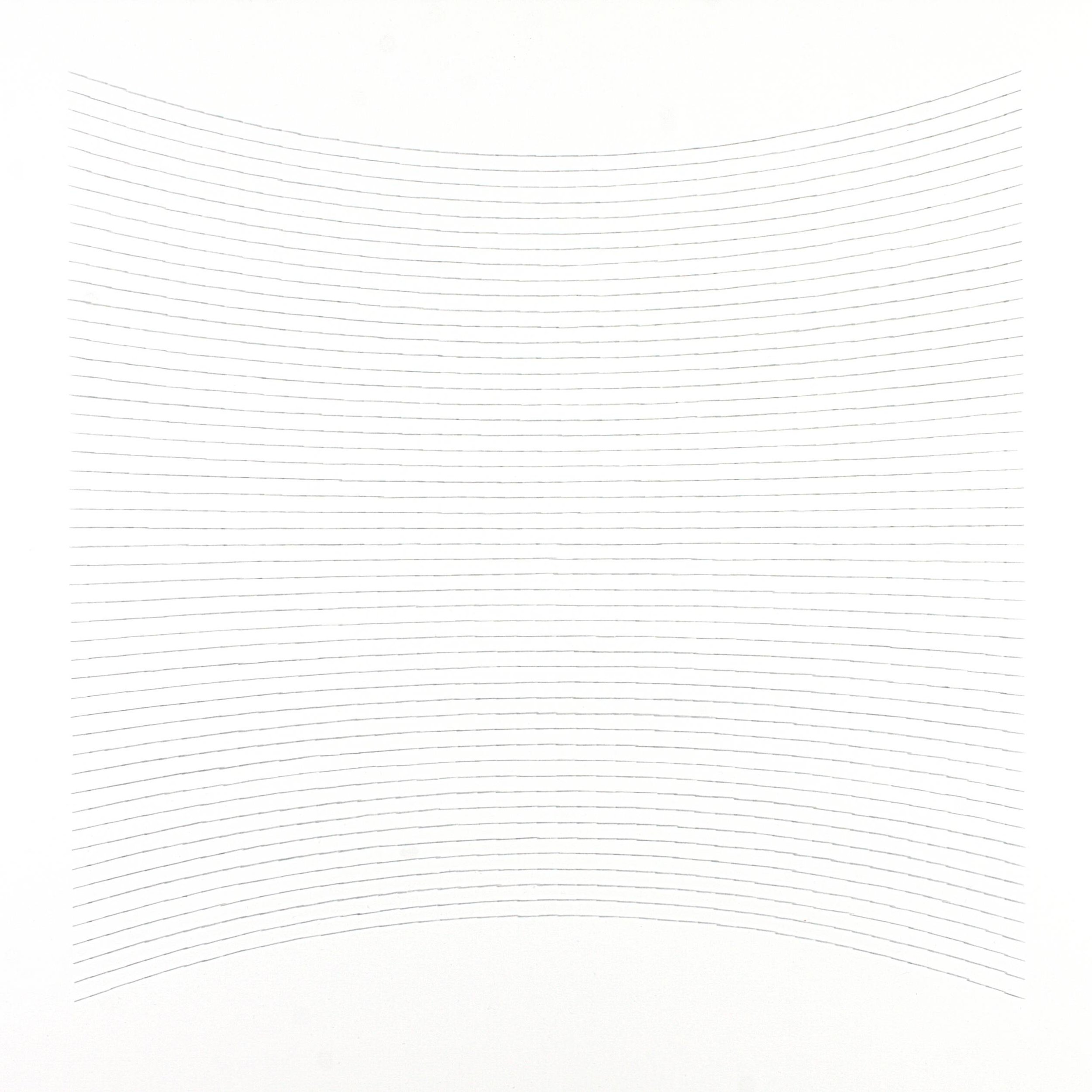 arc-ing, silver pencil on paper, 60x60cm 2024