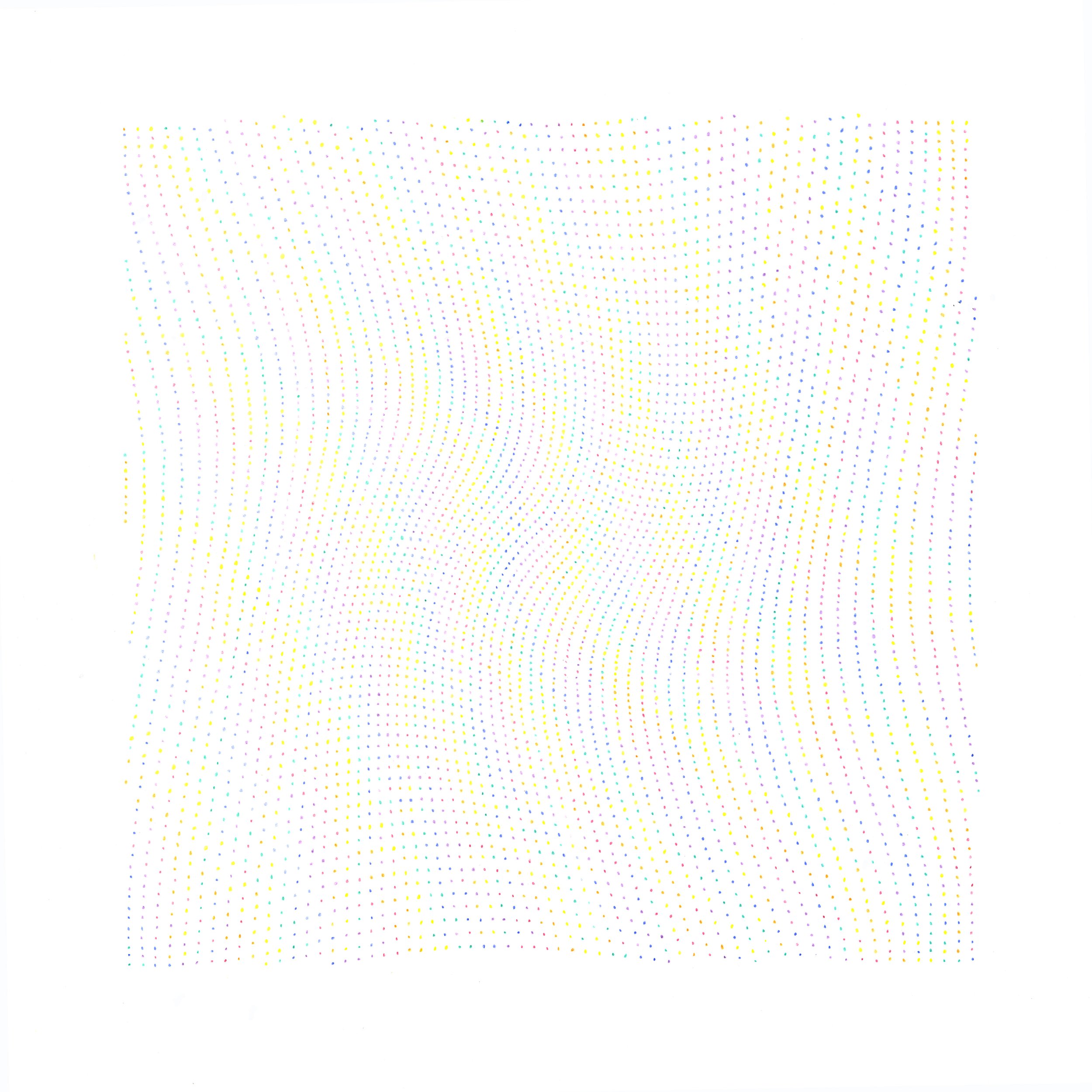 Drawing #341.10 [Chromatic Fields] Colour Pencil on Paper, 40x40cm 2010