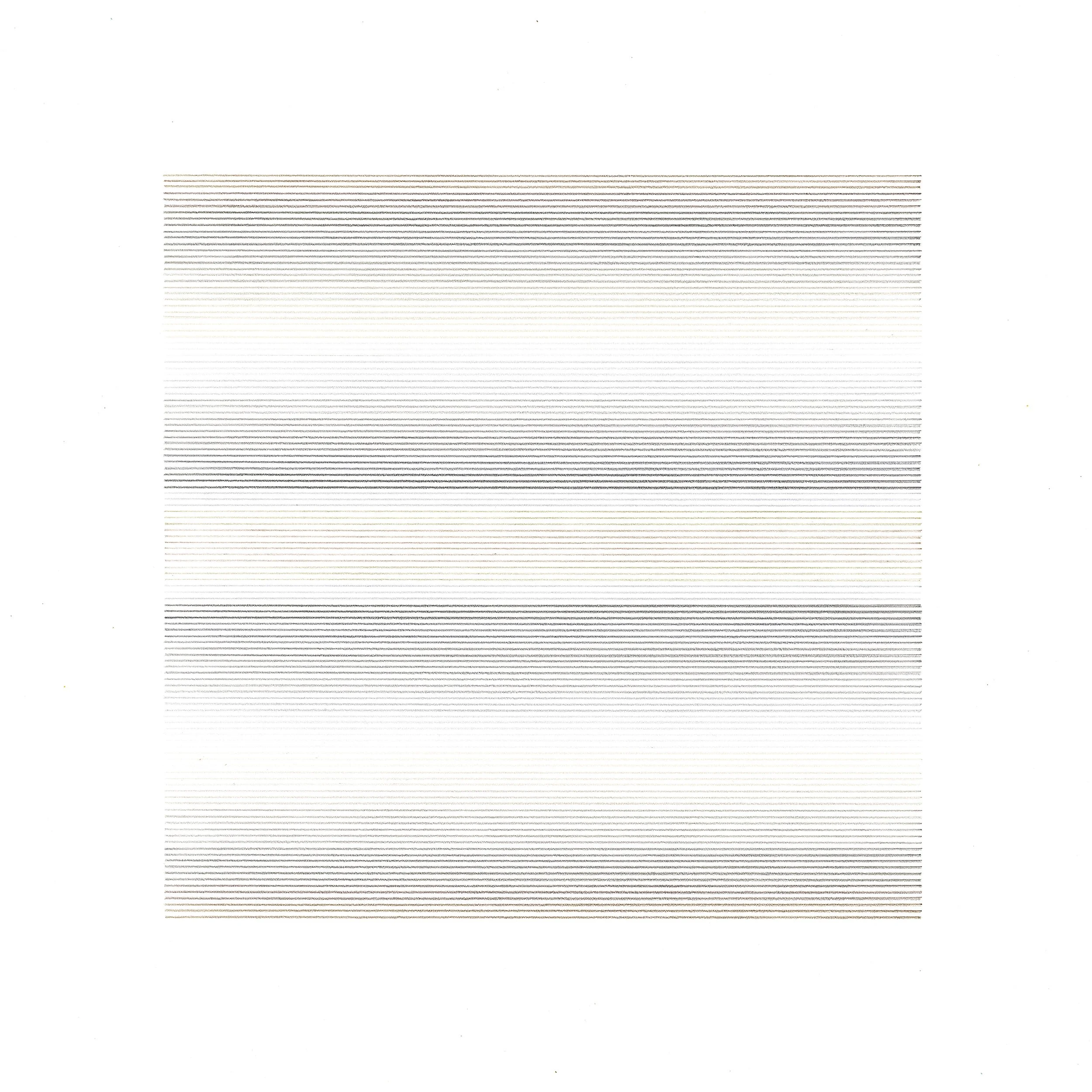 Ruler Drawing, 2022.01, Polychromos Pencils on Paper, 50x50cm, 2022