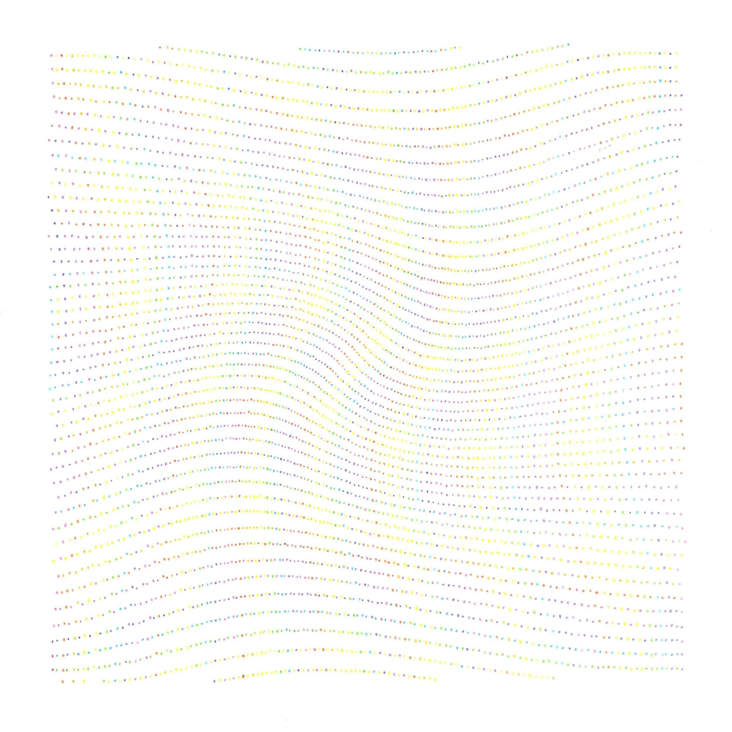 Chromatic Fields #36.10,  Colour Pencil on Paper, 40x40cm 2010.