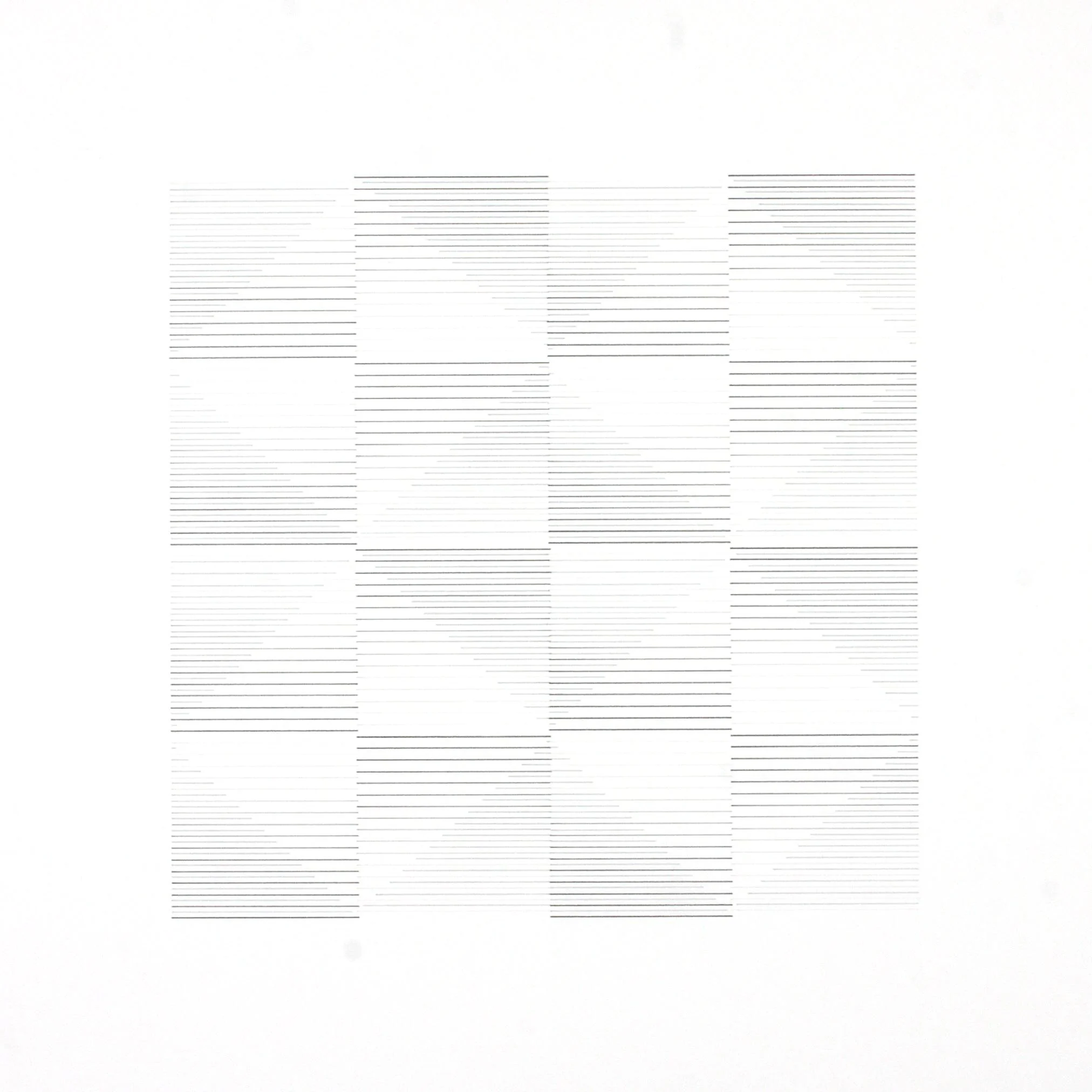 Modular Gradient Study no 7, pencil on paper, 50x50cm, 2025