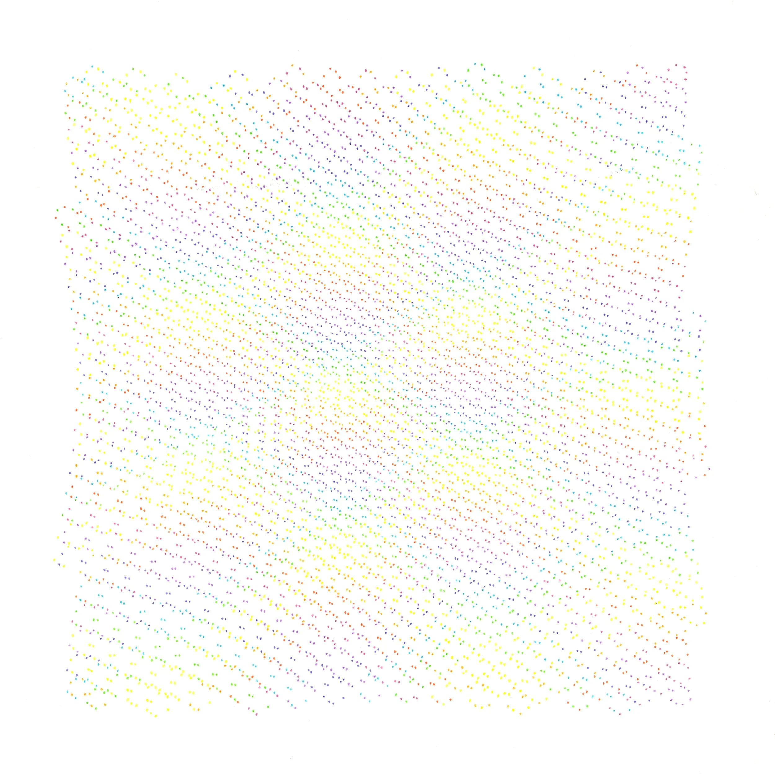 Drawing #35.10 [Chromatic Fields] Colour Pencil on Paper, 40x40cm 2010