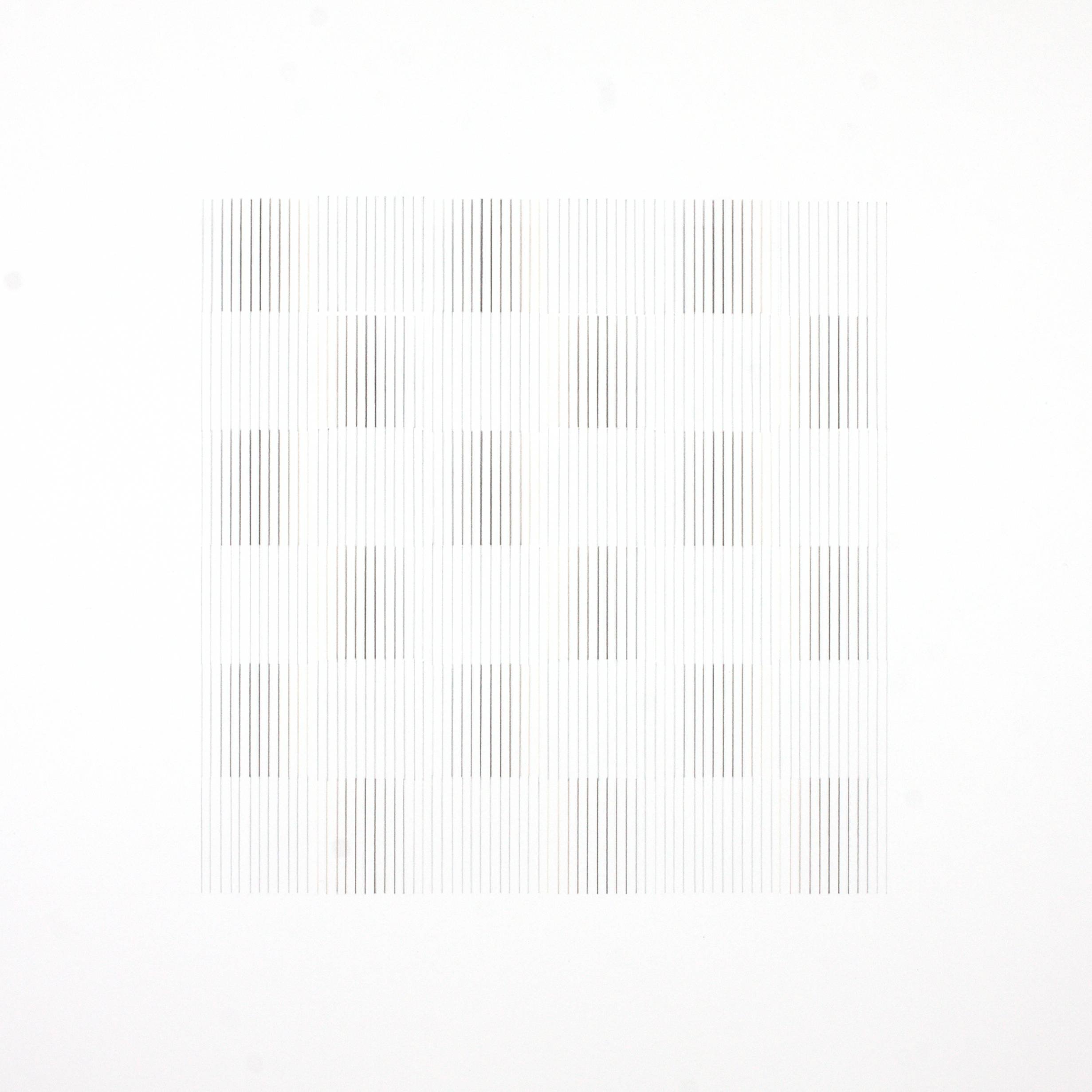 Modular Gradient Study no 8, Pencils on Paper, 60x60cm, 2025