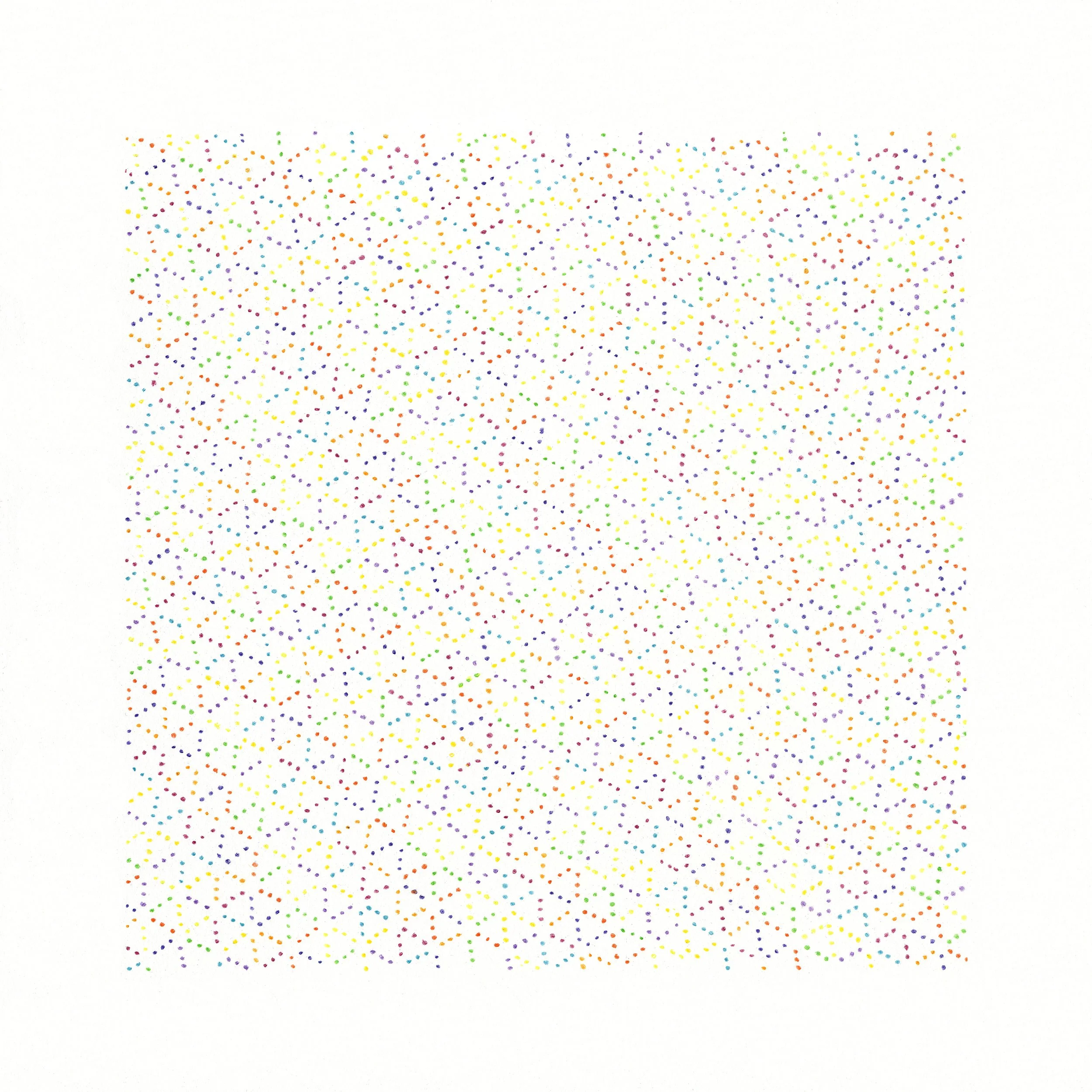 Drawing #02.19 [Chromatic Fields] Colour Pencil on Paper, 30x30cm 2019