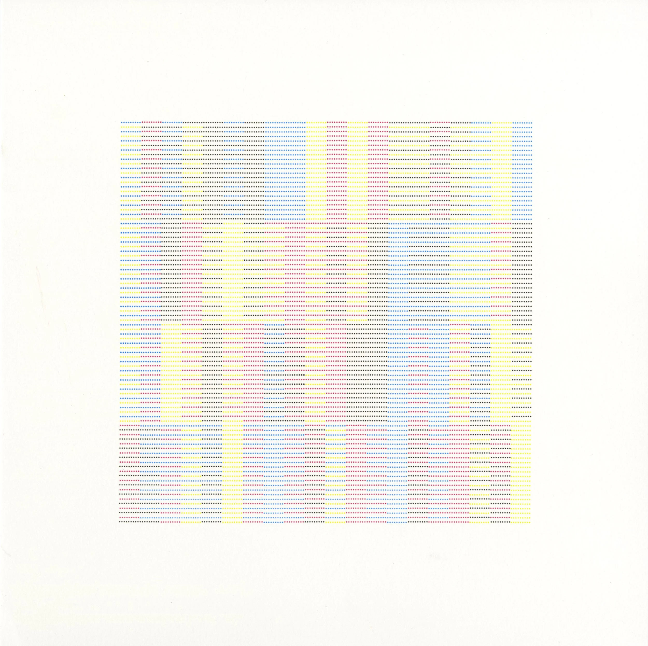 Full Stop (12pt), no 2 CMYK, Letterpress on Paper, 30x30, 2013