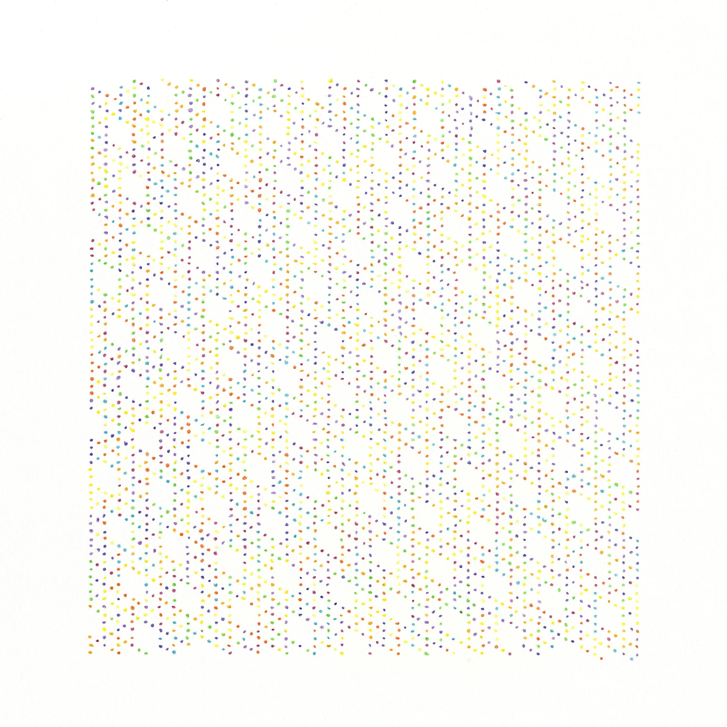 Drawing #03.19 [Chromatic Fields] Colour Pencil on Paper, 30x30cm 2019