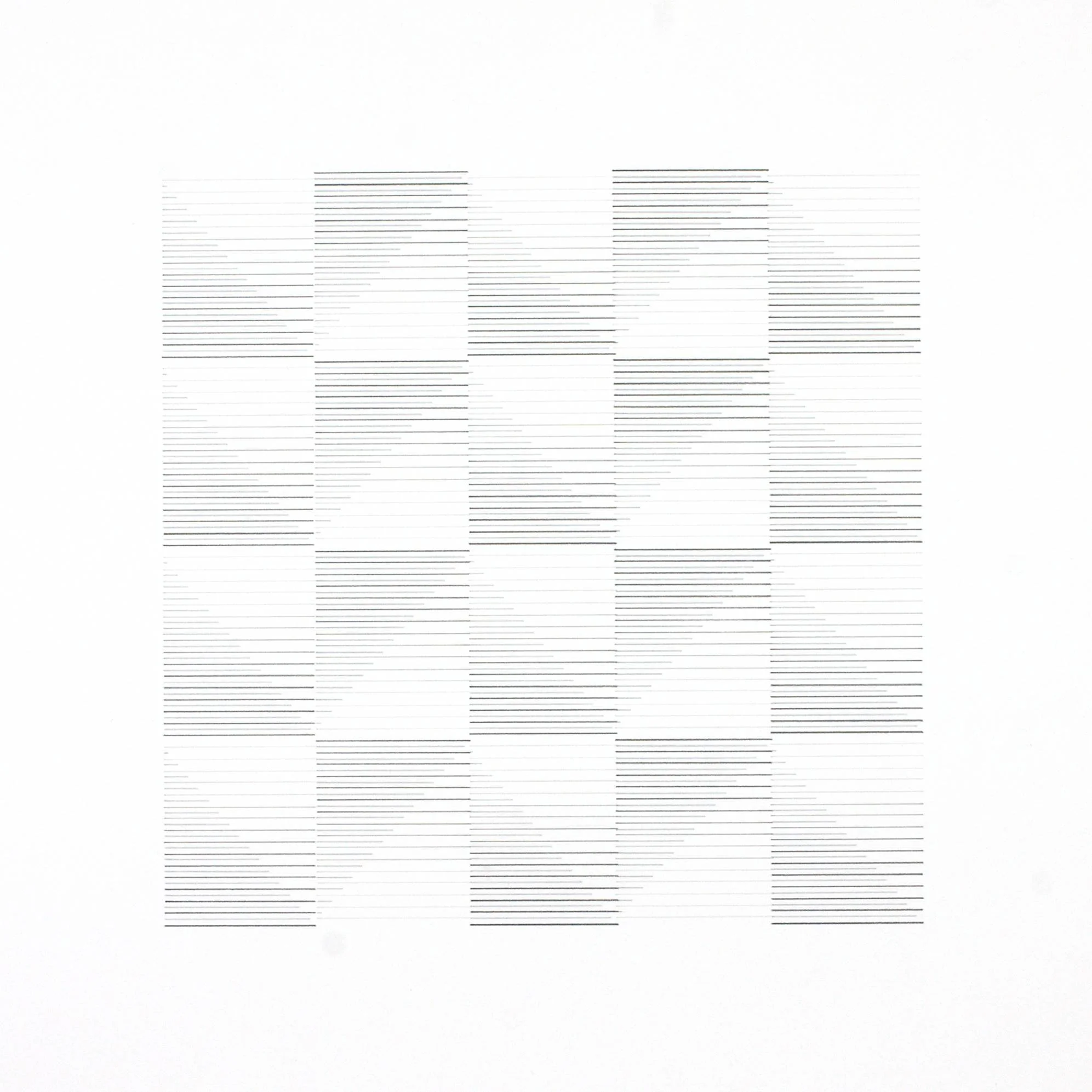 Modular Gradient Study no 6, Pencil on Paper, 60x60cm, 2025