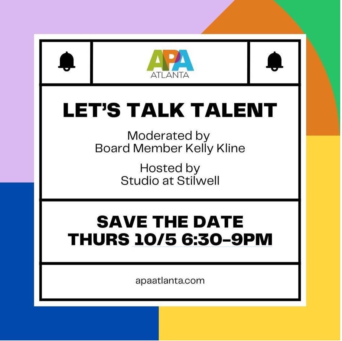 Do you book and shoot with talent?  Want to up your professional talent game? Then this talk is for you. Check out @apaatlanta for all the details and join us Thursday.