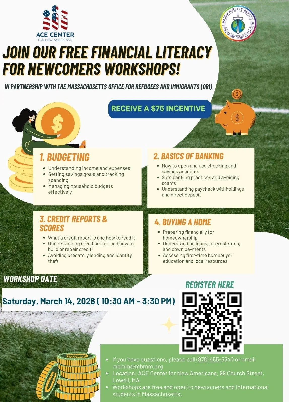 Free Financial Literacy For Newcomers Workshops!