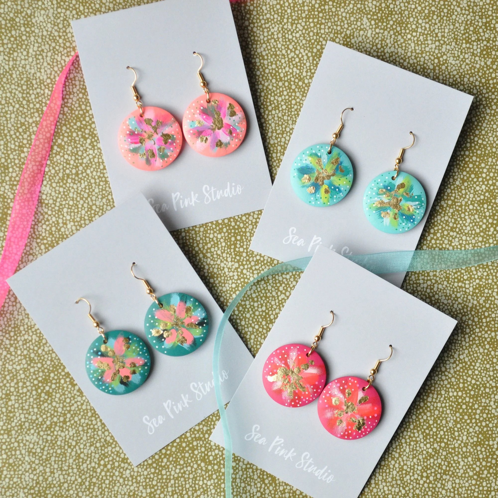 Festivle colourful earrings