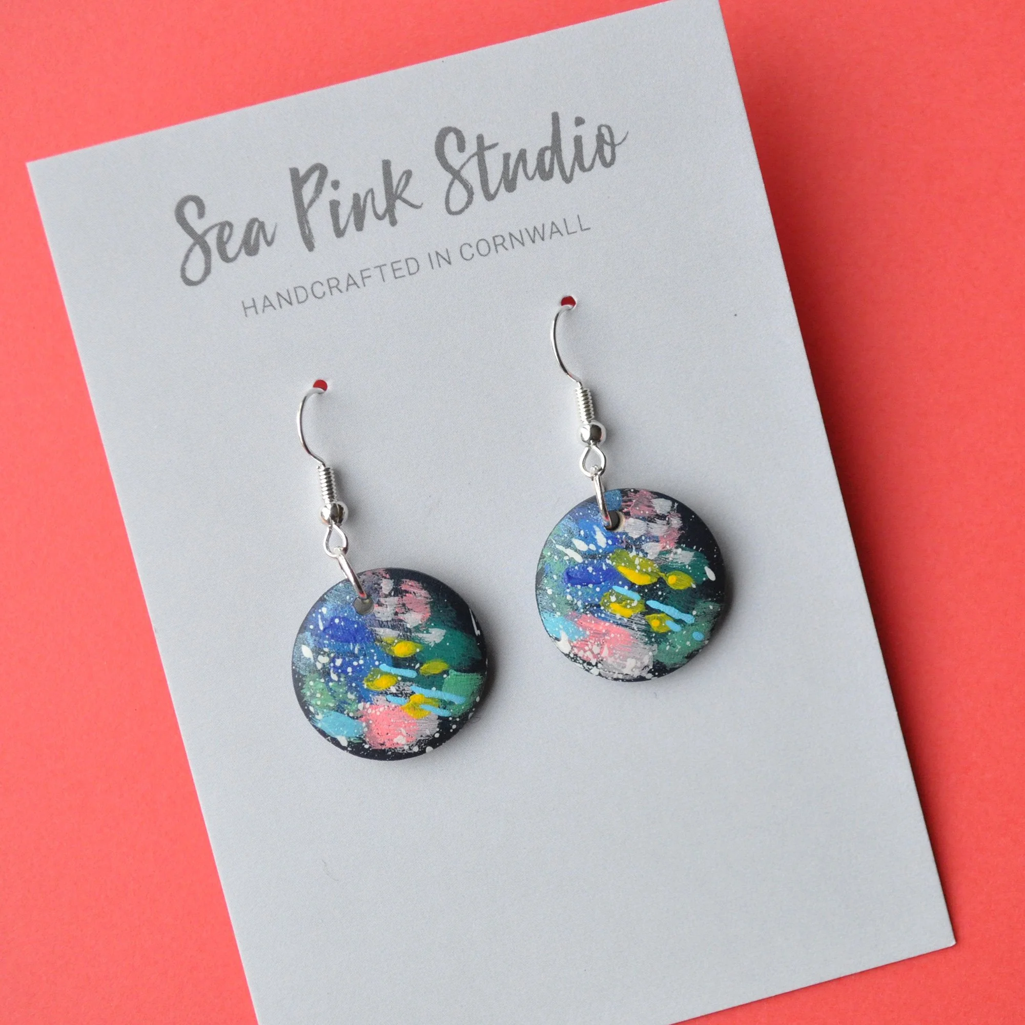 sea pink studio earrings