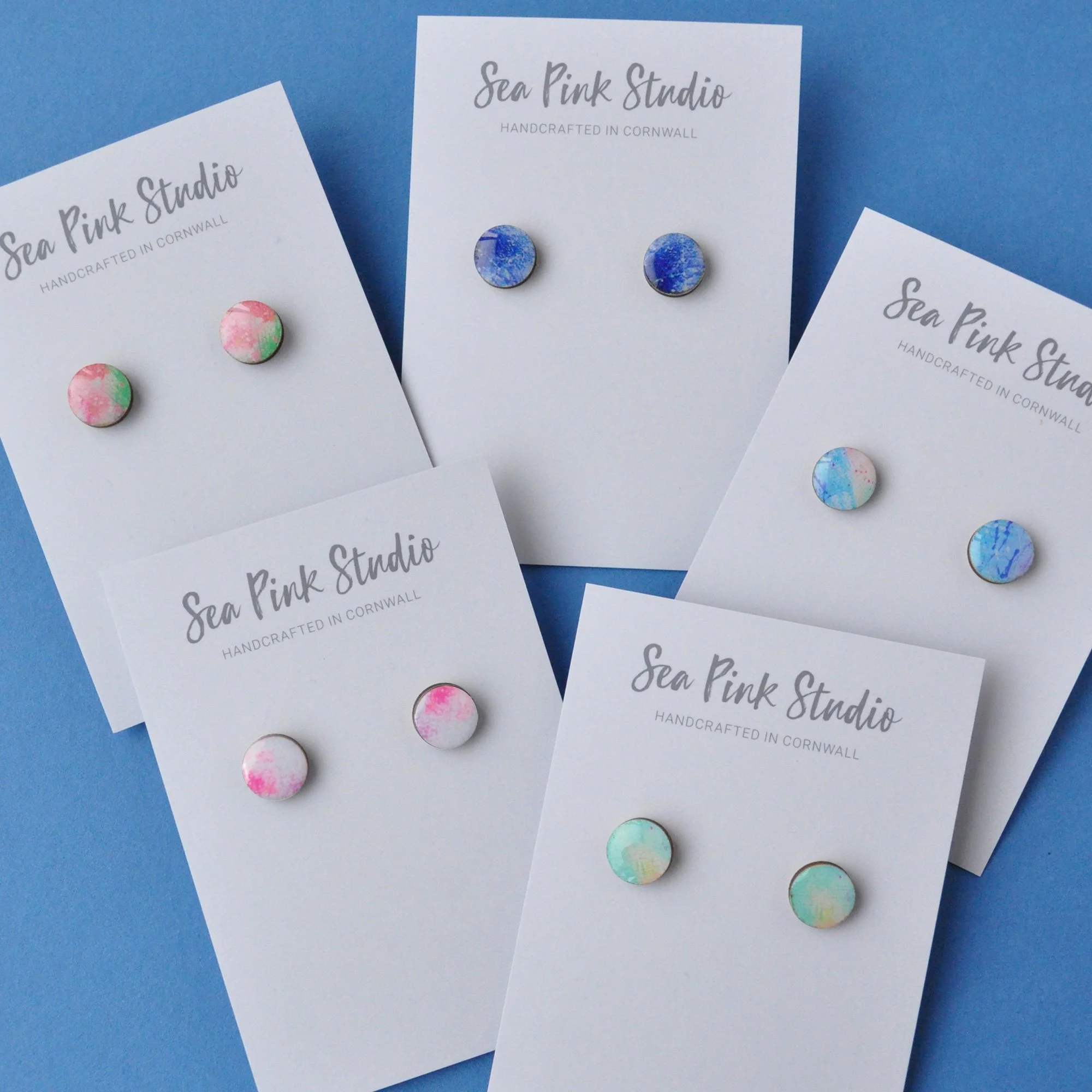 Arty Print Mini Stud Earrings