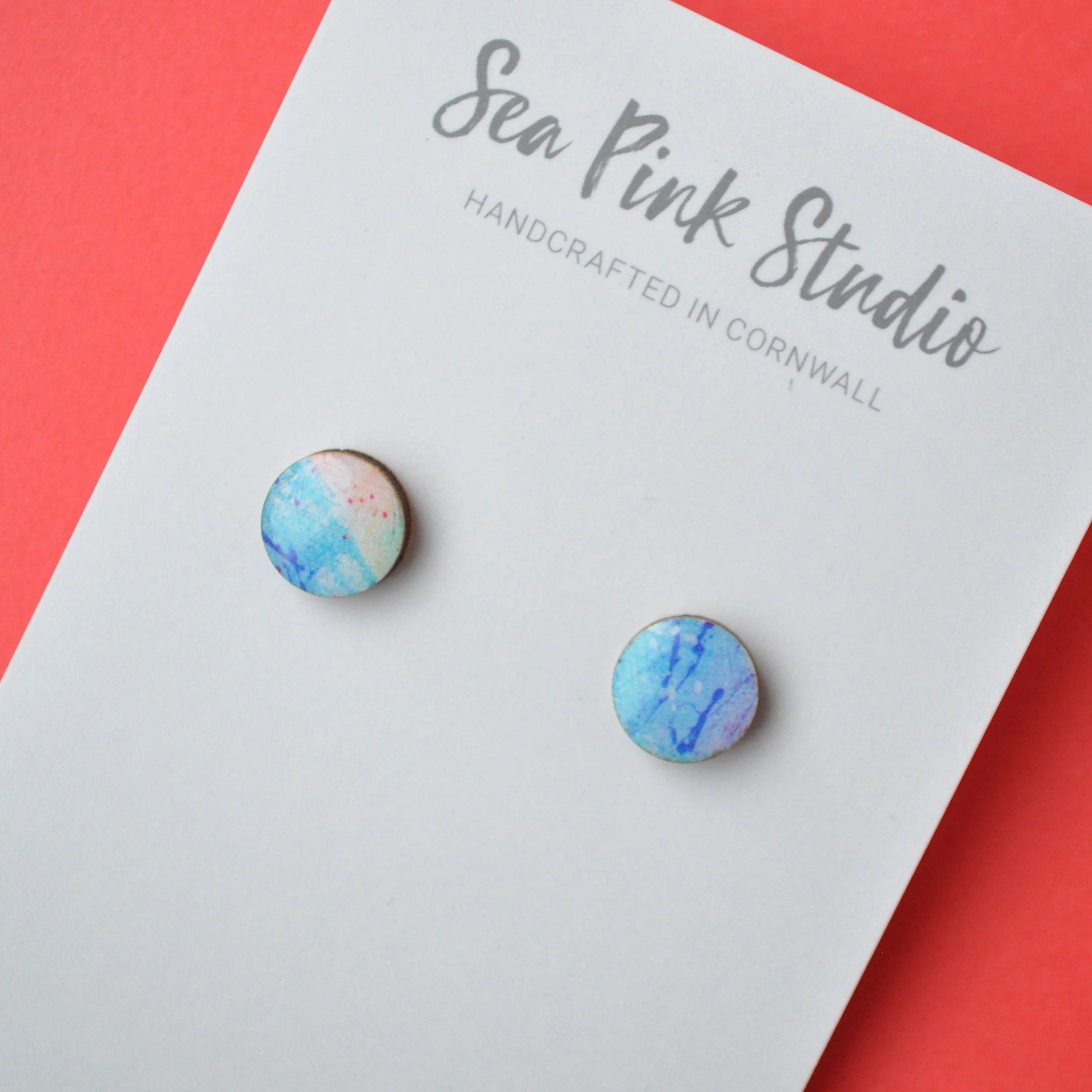 Arty Print Mini Stud Earrings