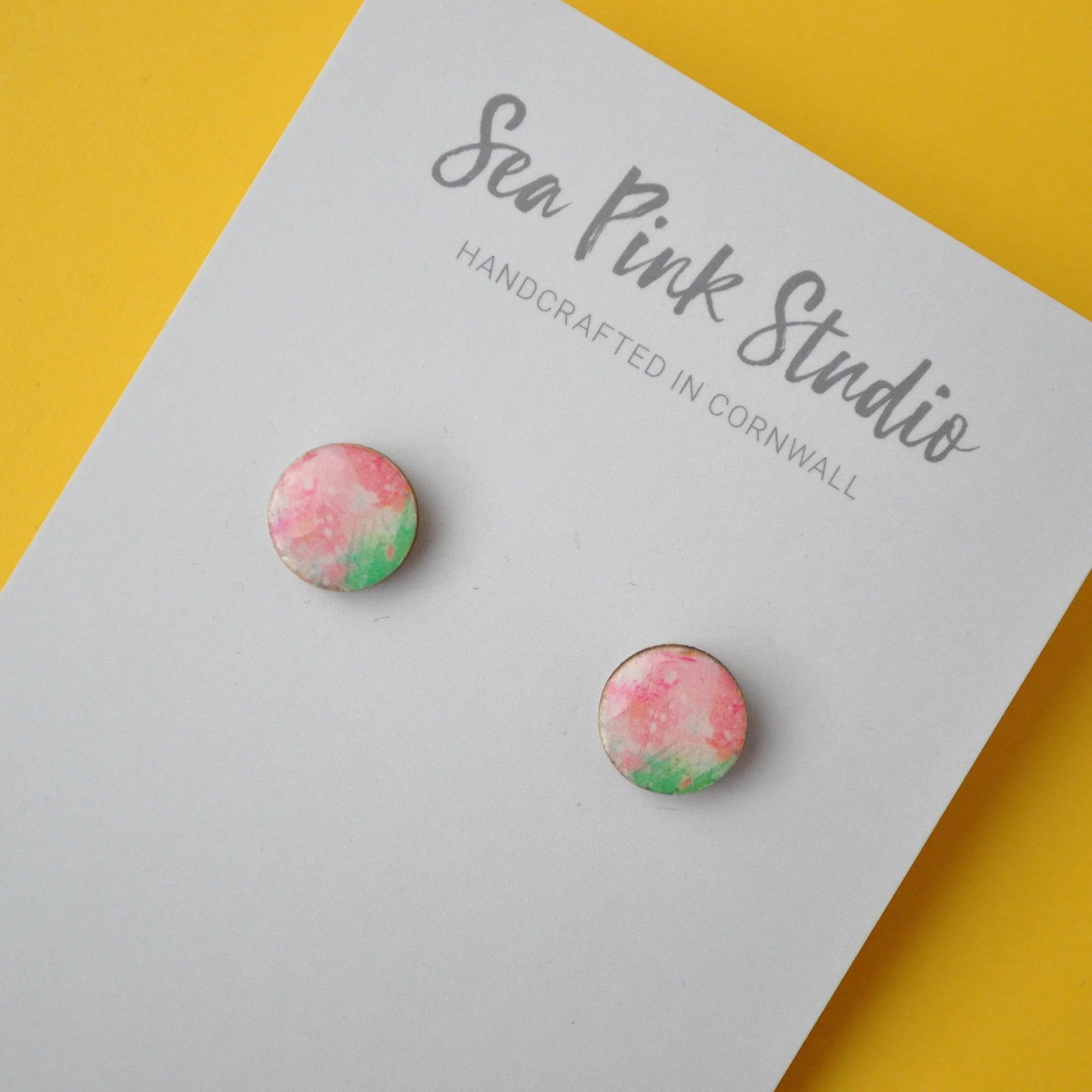 Arty Print Mini Stud Earrings
