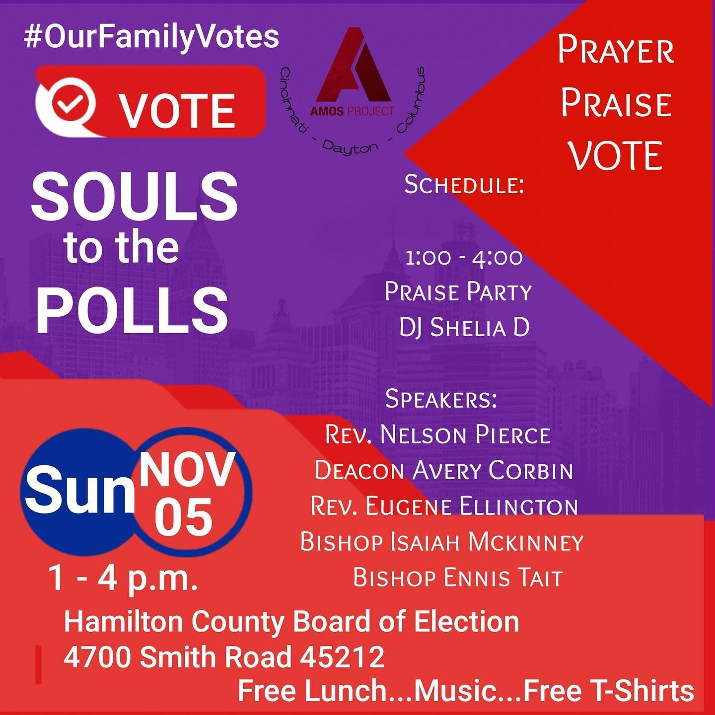 🗳️ Cincy! 

✅ Join us today at 1:00pm at the Hamilton County BOE in Norwood to vote. 

🕜 Remember: Today is the LAST day for you to #voteearly. Polls are open from 1:00-5:00pm.

#getoutthevote #soulstothepolls #vote #beavoter #faithinaction