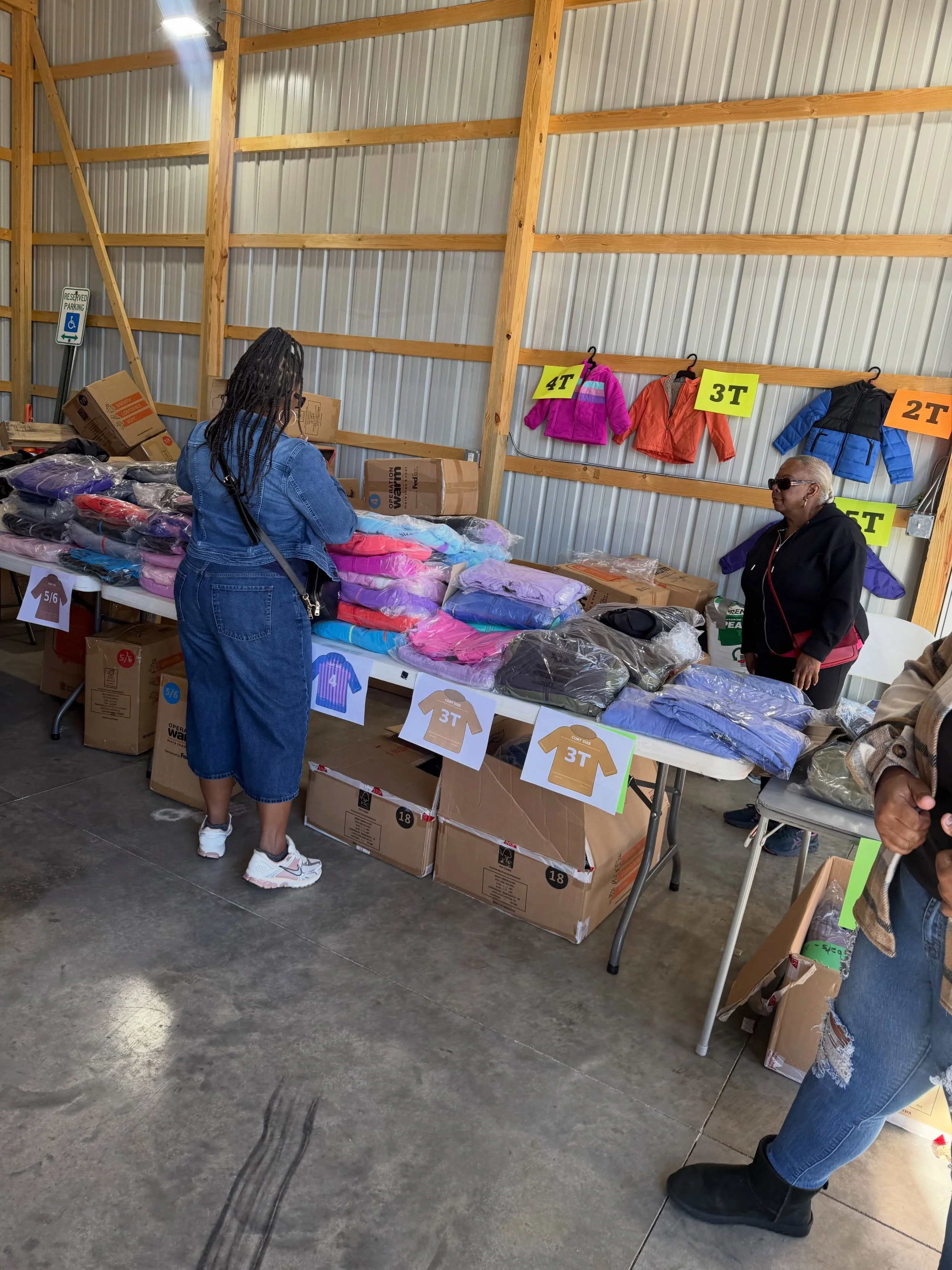Amos BWHI and Chosen Outreach Ministries hosted our 4th Annual Coat and Shoe Giveaway yesterday, and our community showed up! We&rsquo;re grateful to help keep families warm while connecting neighbors to the polls ahead of Election Day.

❤️ 286 famil
