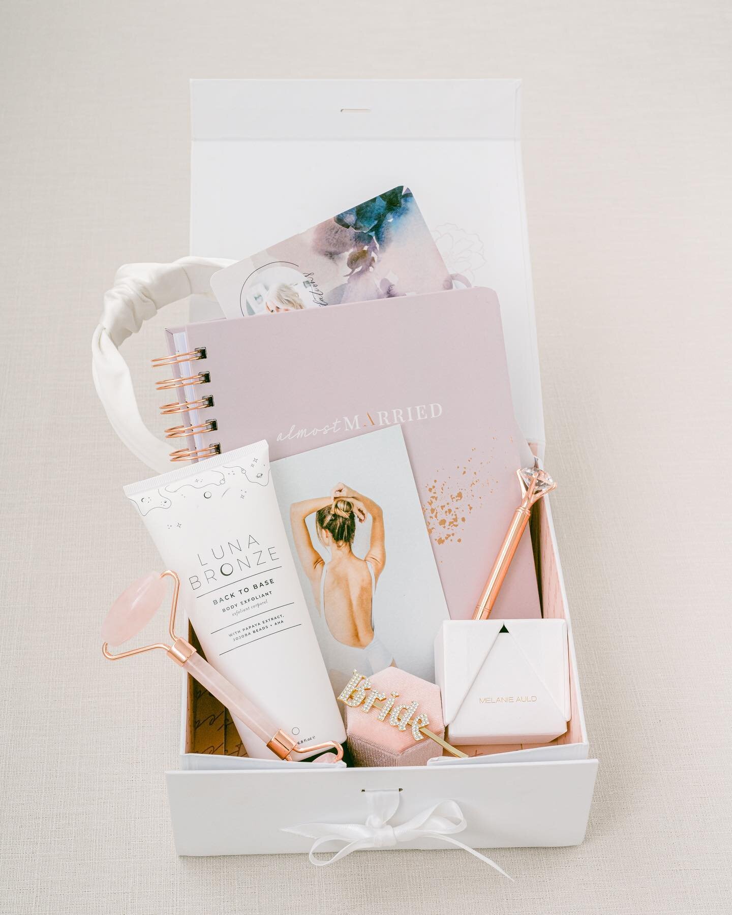 We love seeing our #BrideTribe posts about their Almost Married boxes! For those that are new here, the bridal box includes a custom wedding planner to help Brides stay organized throughout the planning process + a curation of gifts that can be worn 