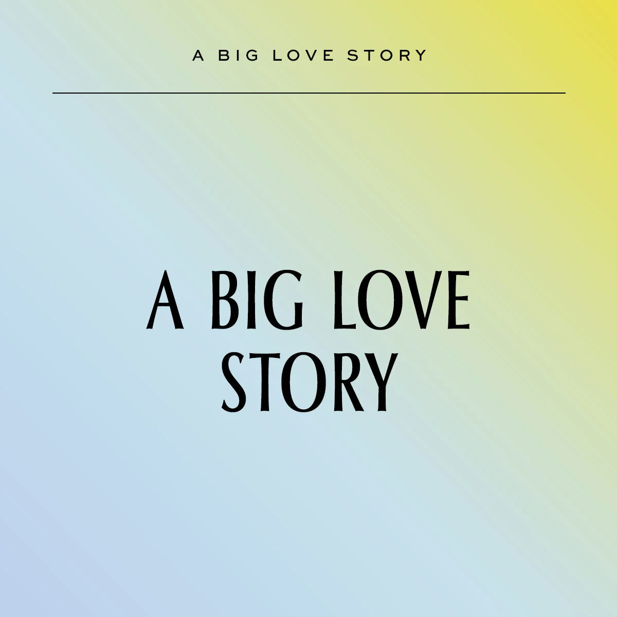A Big Love Story