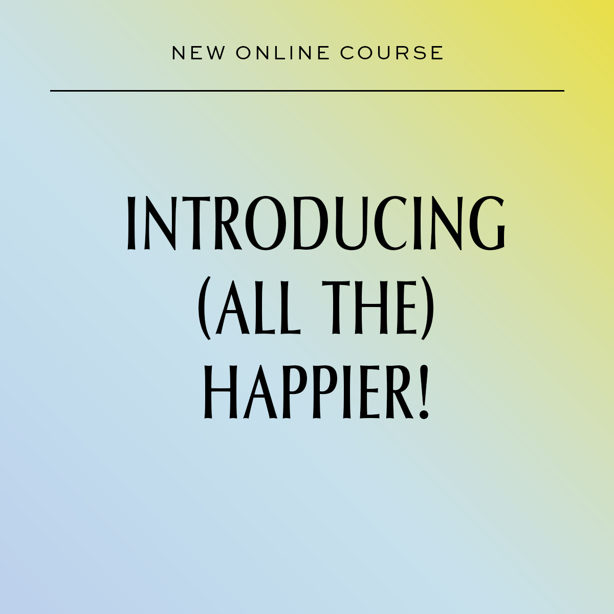 New Online Course