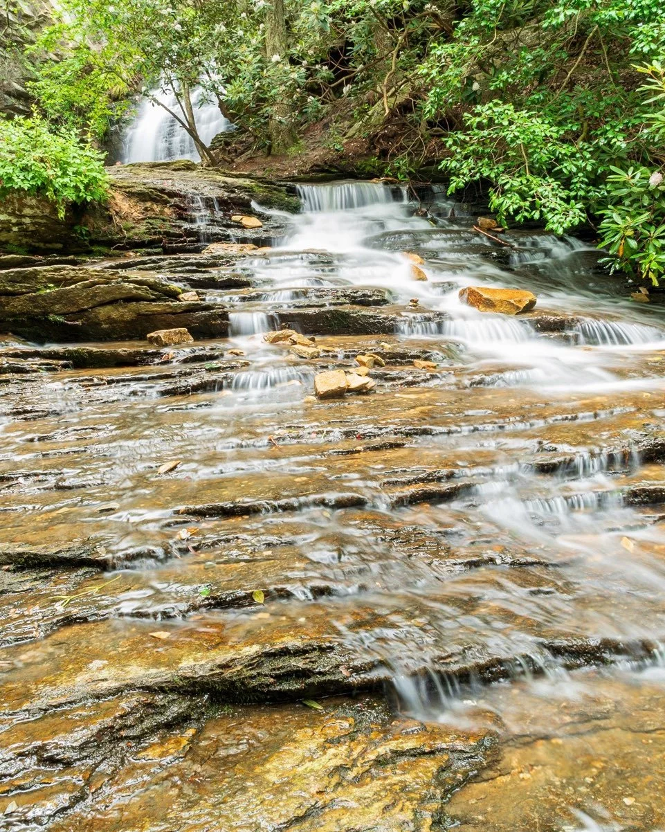 Last night, Rachel and I had dinner with some great friends, and during our conversation, I was reminded how much I love waterfalls and nature photography. I shared the photo here as we talked about its location at Hanging Rock State Park in NC.
it