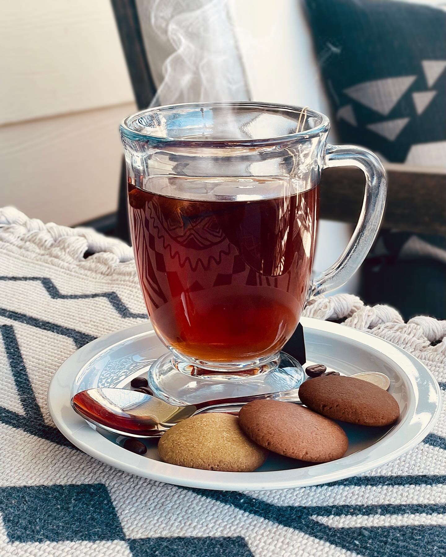 Settling down with a nice tea and our @thckiss signature infused biscuits the morning before the long weekend is like the calm before the storm 🫡☕️🌱