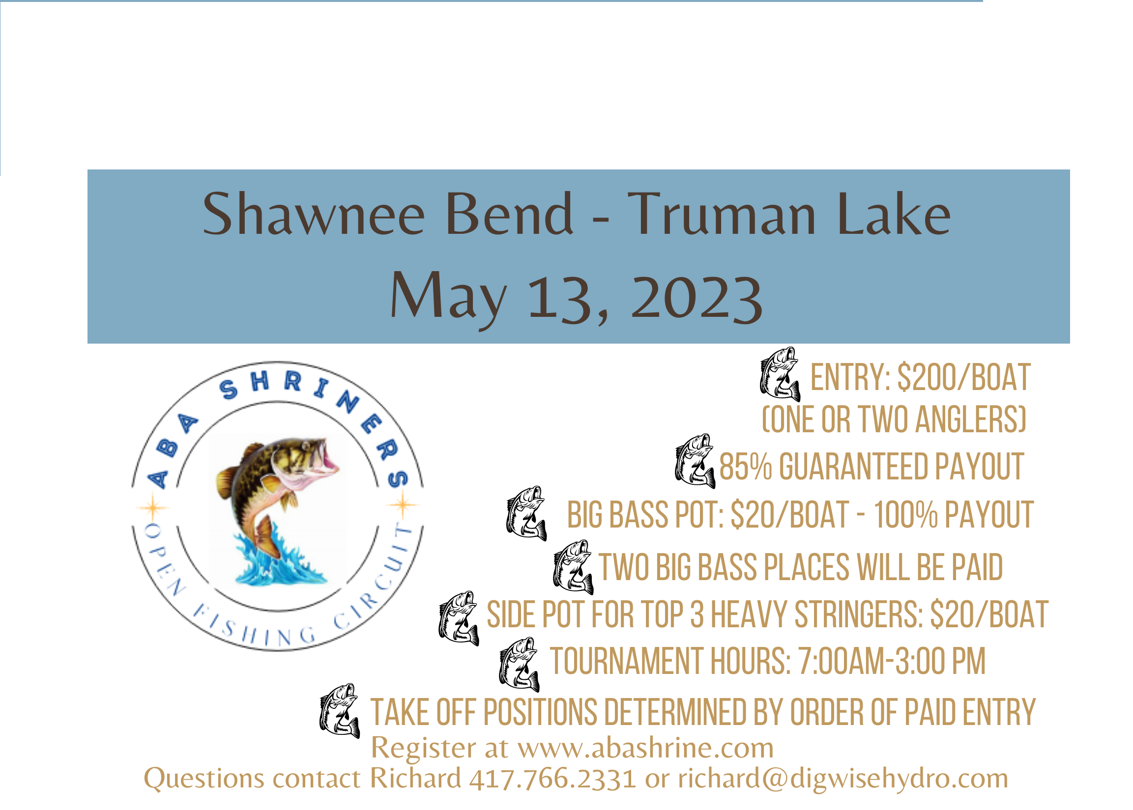 ABA Shriners Open Fishing Circuit - TRUMAN LAKE