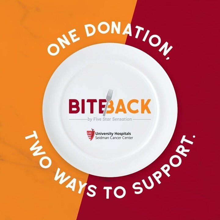 We're proud to partner with UH Hospitals for Bite Back by Five Star Sensation. Half of your gift benefits UH Seidman Cancer Center, and the other half can be used at a participating restaurant - like us! ⁠
⁠
Learn more at uhgiving.org