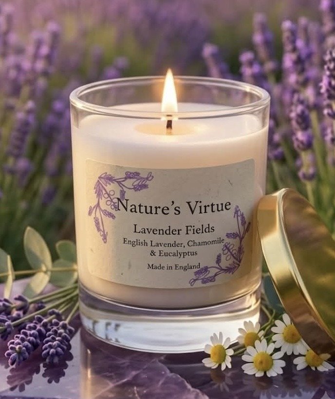 30cl Aromatherapy Candle - Lavender Fields