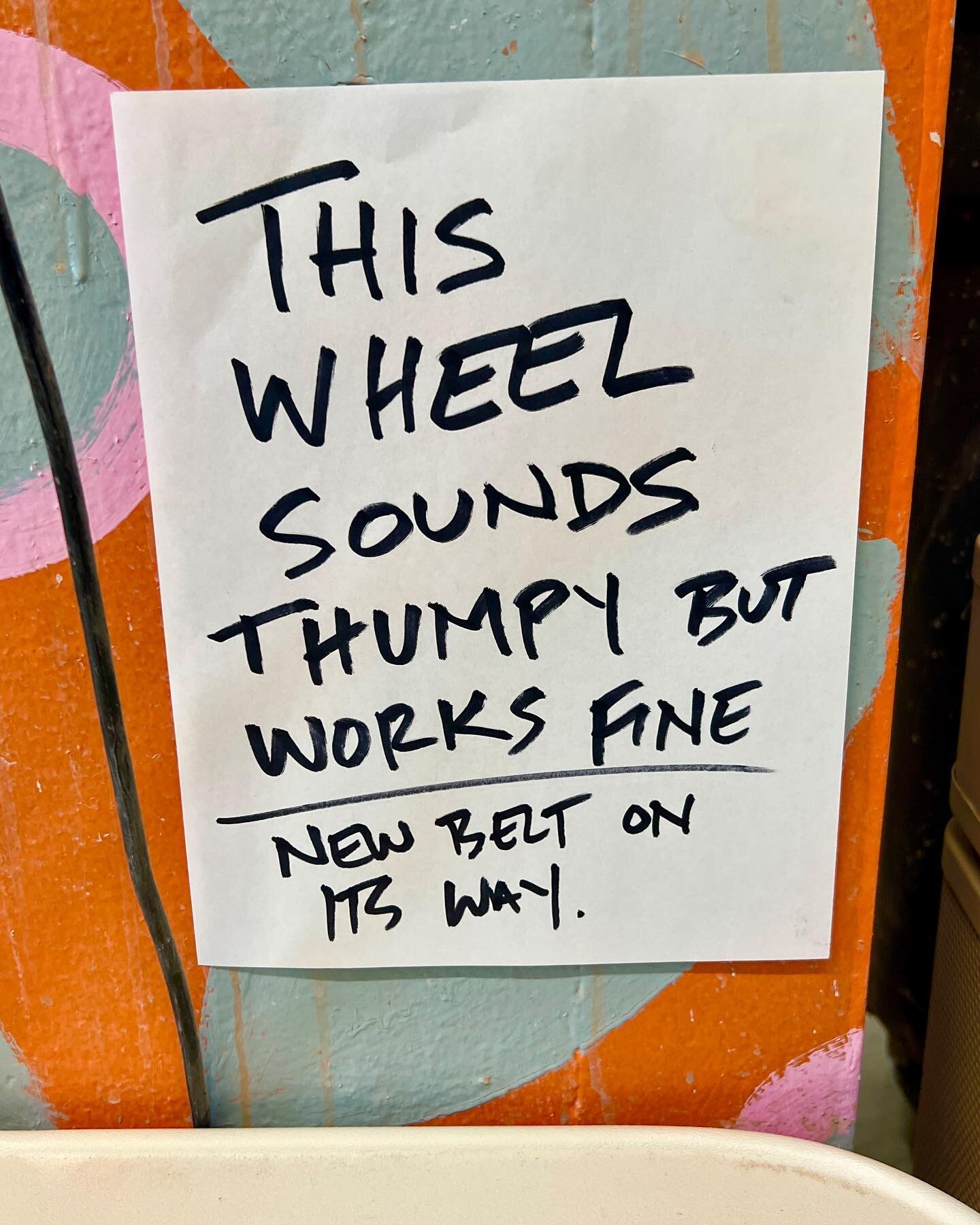 I first read this as &ldquo;this wheel sounds Trumpy, but works fine.&rdquo; It&rsquo;s still cracking me up.