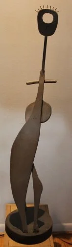 Tall Abstract Biomorphic Sculpture - Frontal View - MDF (147x500).jpg
