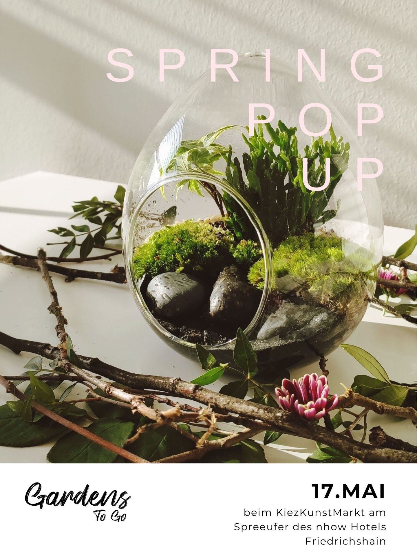 Getting ready for Sunday May 17! 🌿

Blooming Kokedamas, crystal egg gardens, air plant terrariums and our biggest indoor garden yet.

KiezKunstMarkt &middot; @kiezkunstmarkt✨

nhow Hotel, Stralauer Allee 3, Friedrichshain
From 11am to 6pm.

Come fin