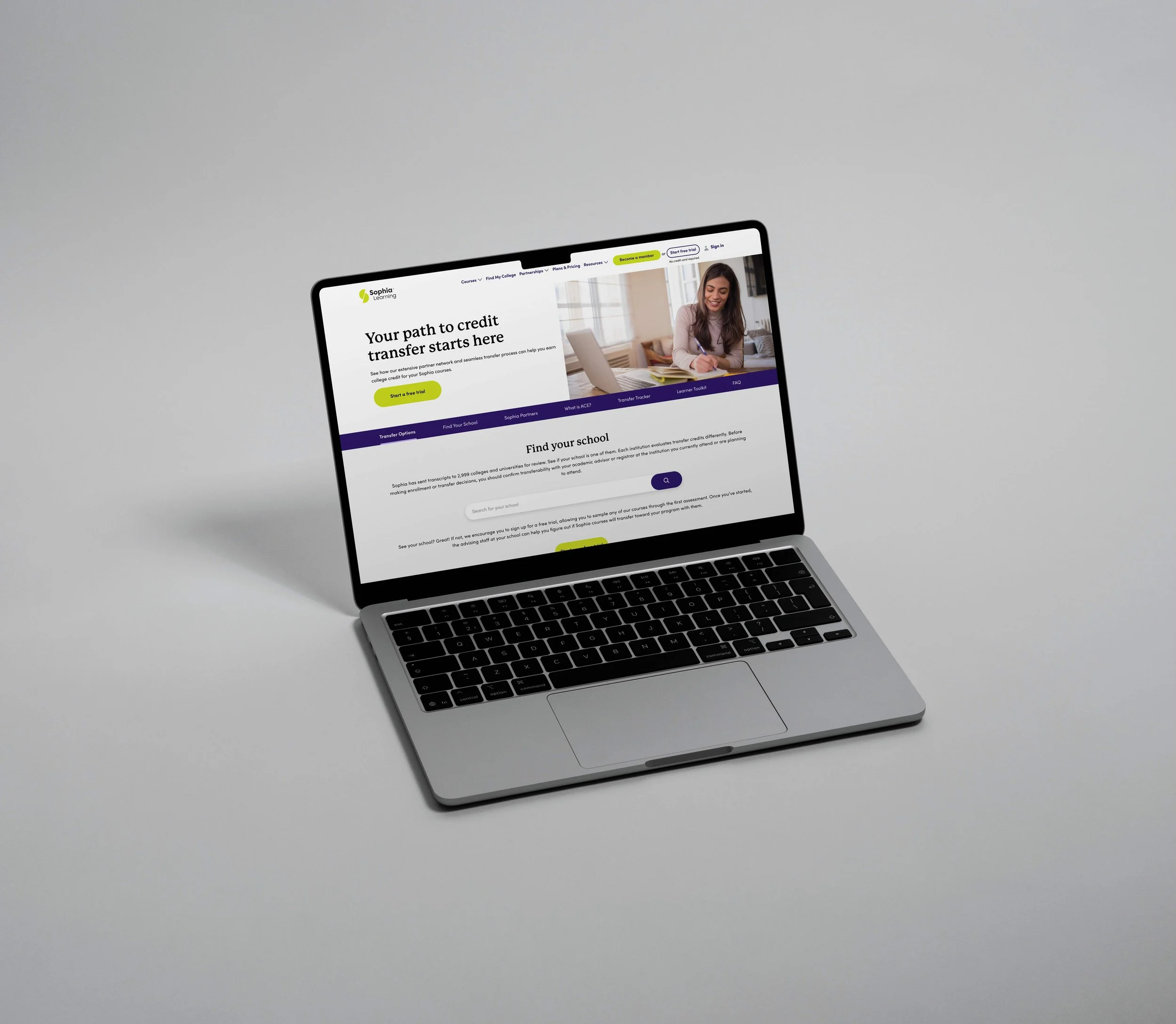 Sophia Learning Page Refresh